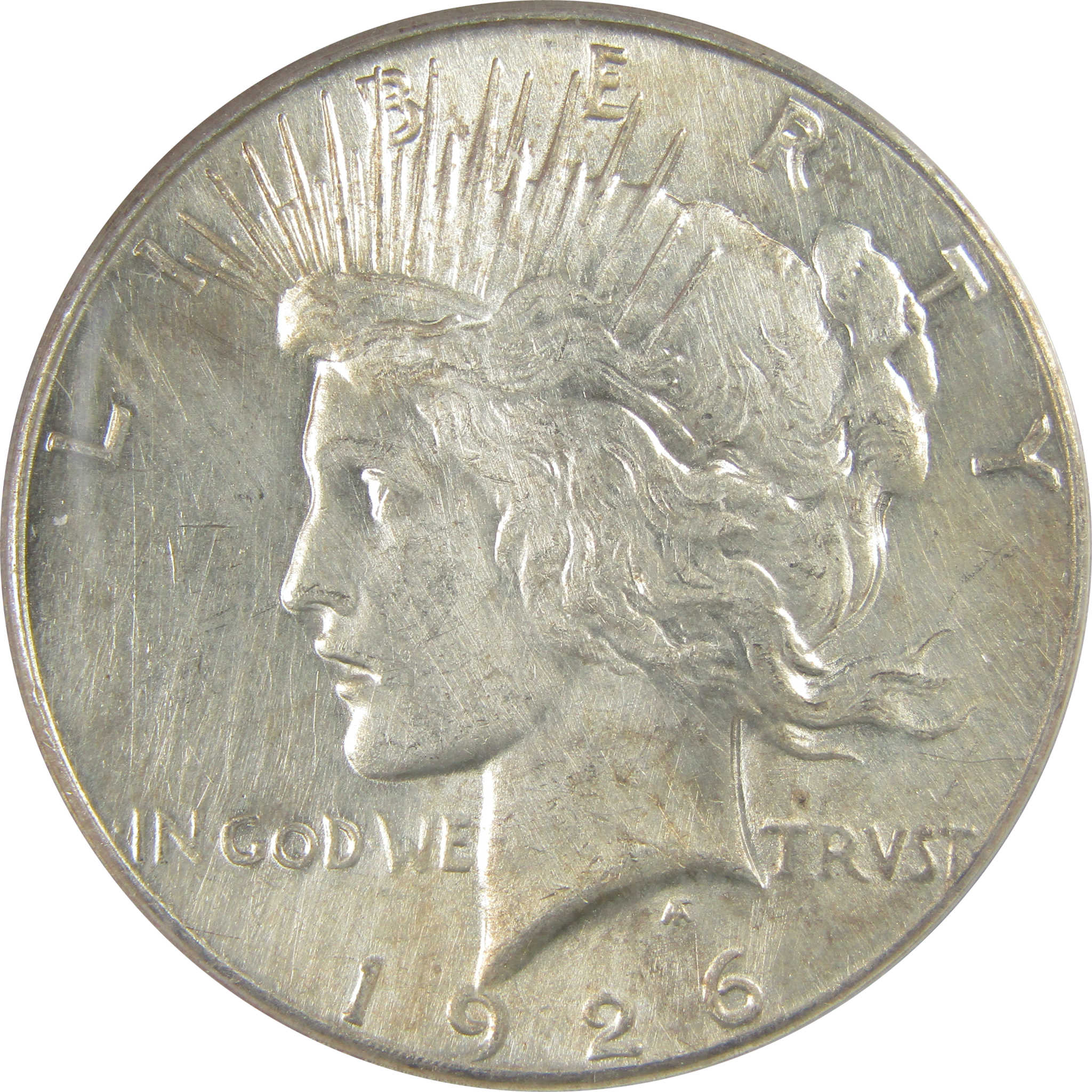 1926 S Peace Dollar MS 60 Details ANACS Silver Uncirculated SKU:I20370