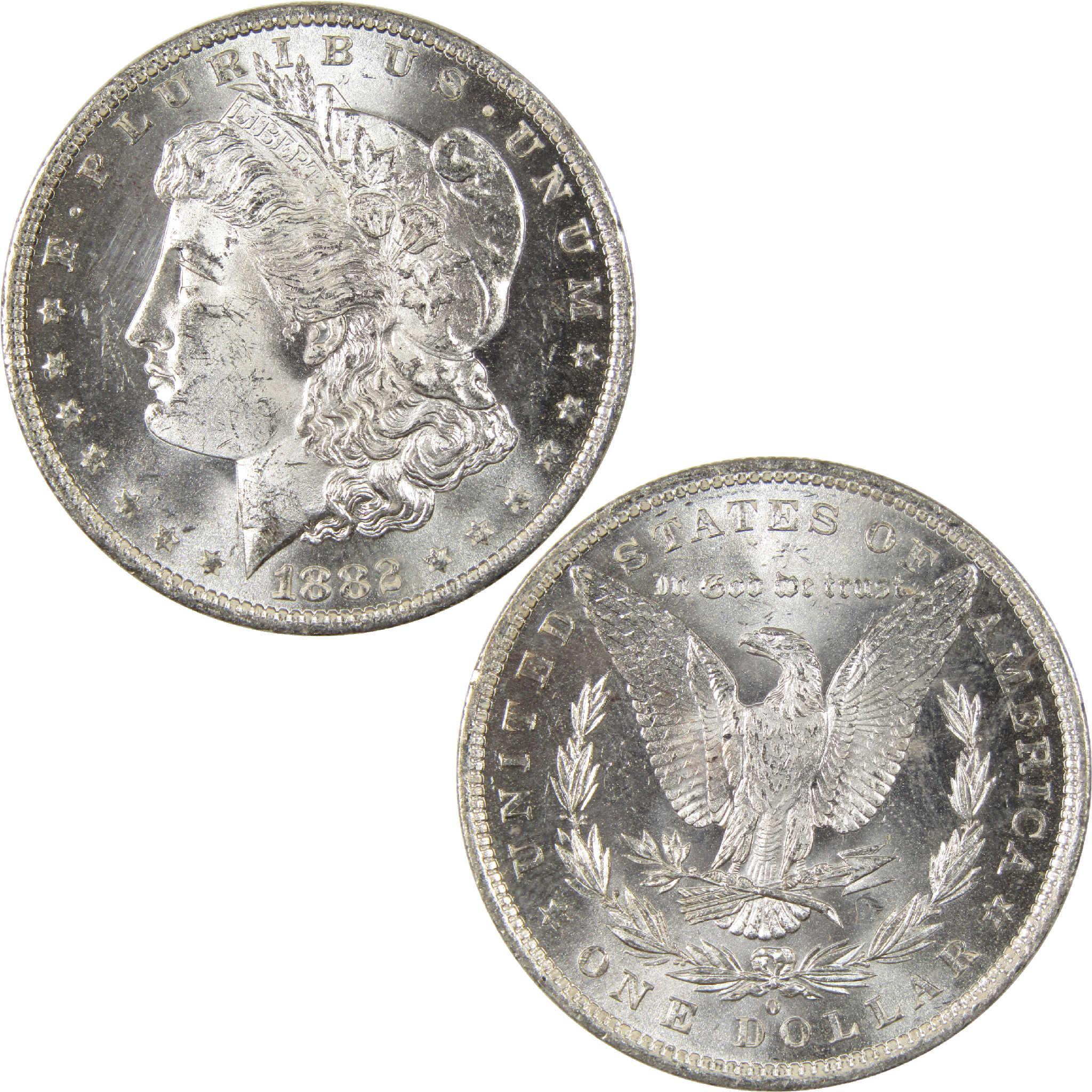 1882 O Morgan Dollar Uncirculated Silver $1 Coin - Morgan coin - Morgan silver dollar - Morgan silver dollar for sale - Profile Coins & Collectibles