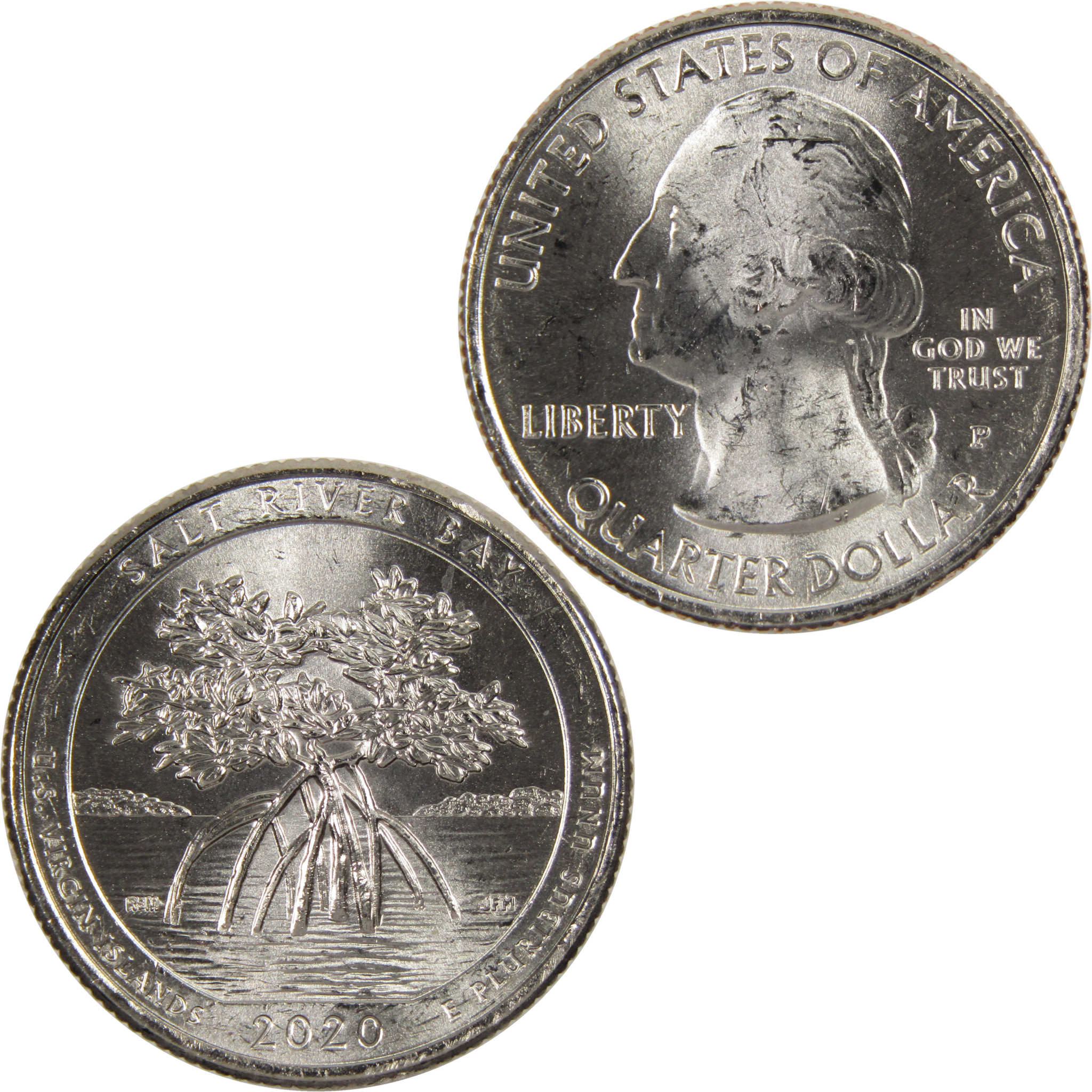 2020 P Salt River Bay National Park Quarter BU Uncirculated Clad Coin