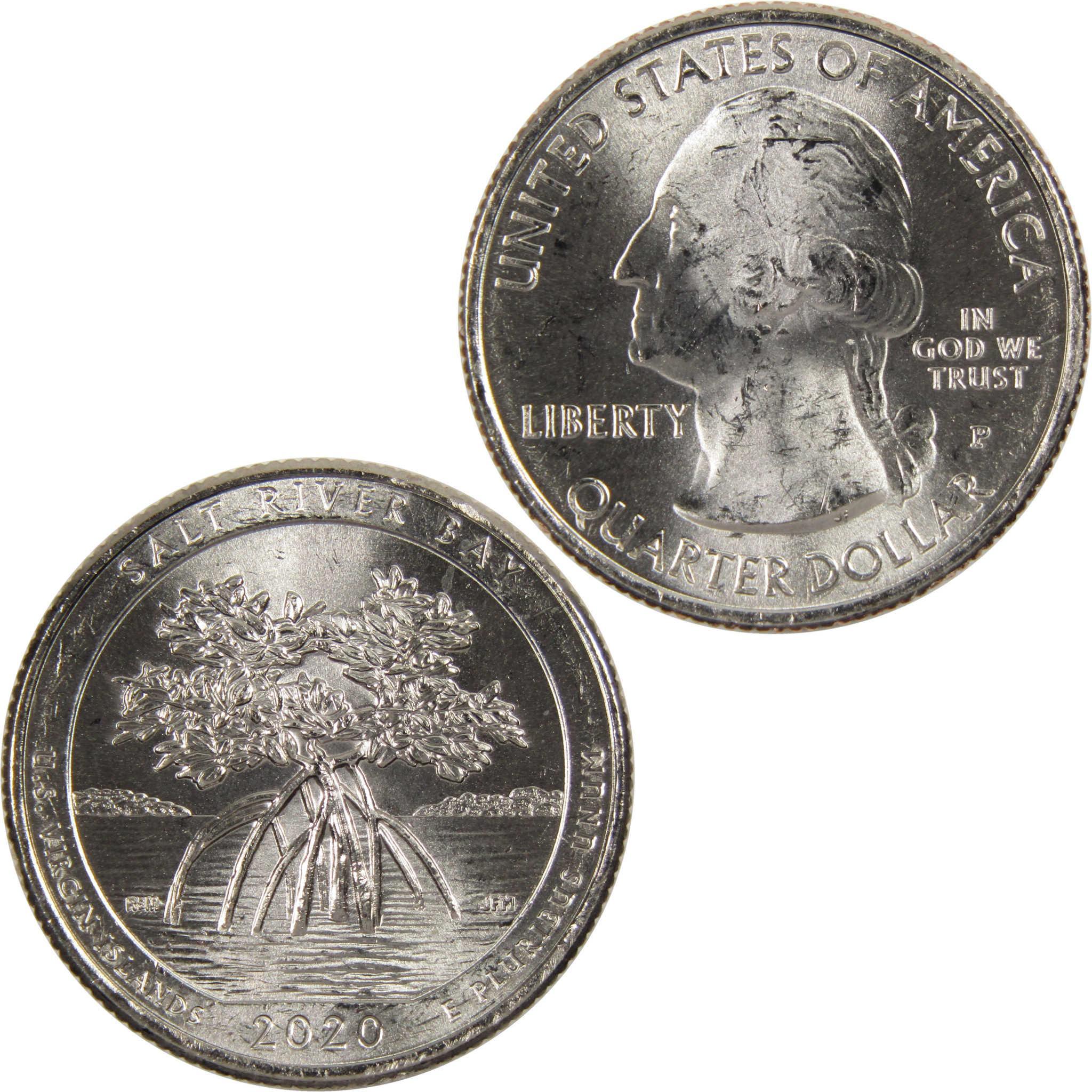 2020 P Salt River Bay National Park Quarter BU Uncirculated Clad Coin