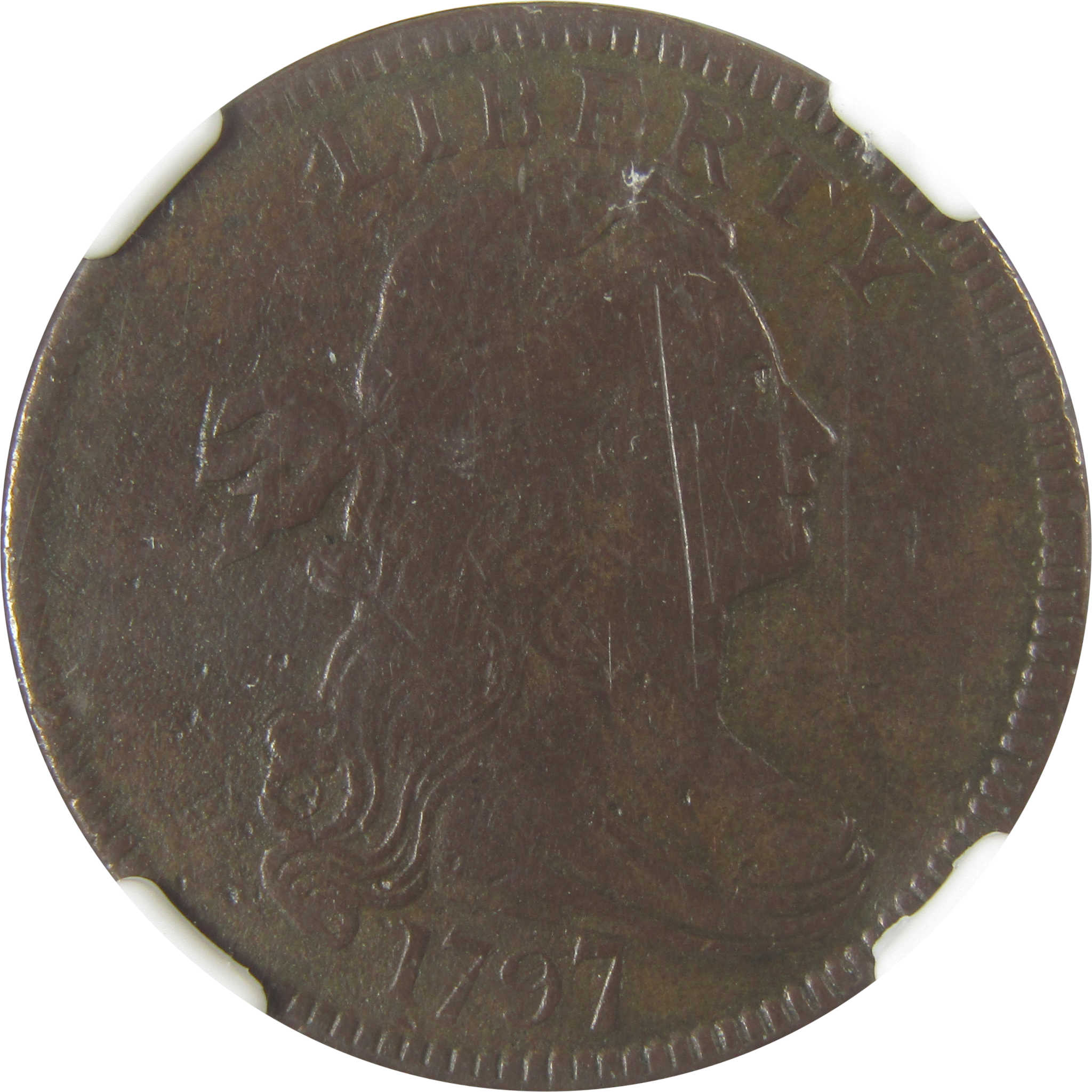 1797 Rev of 97 Stems Draped Bust Large Cent VF Details NGC SKU:I19698