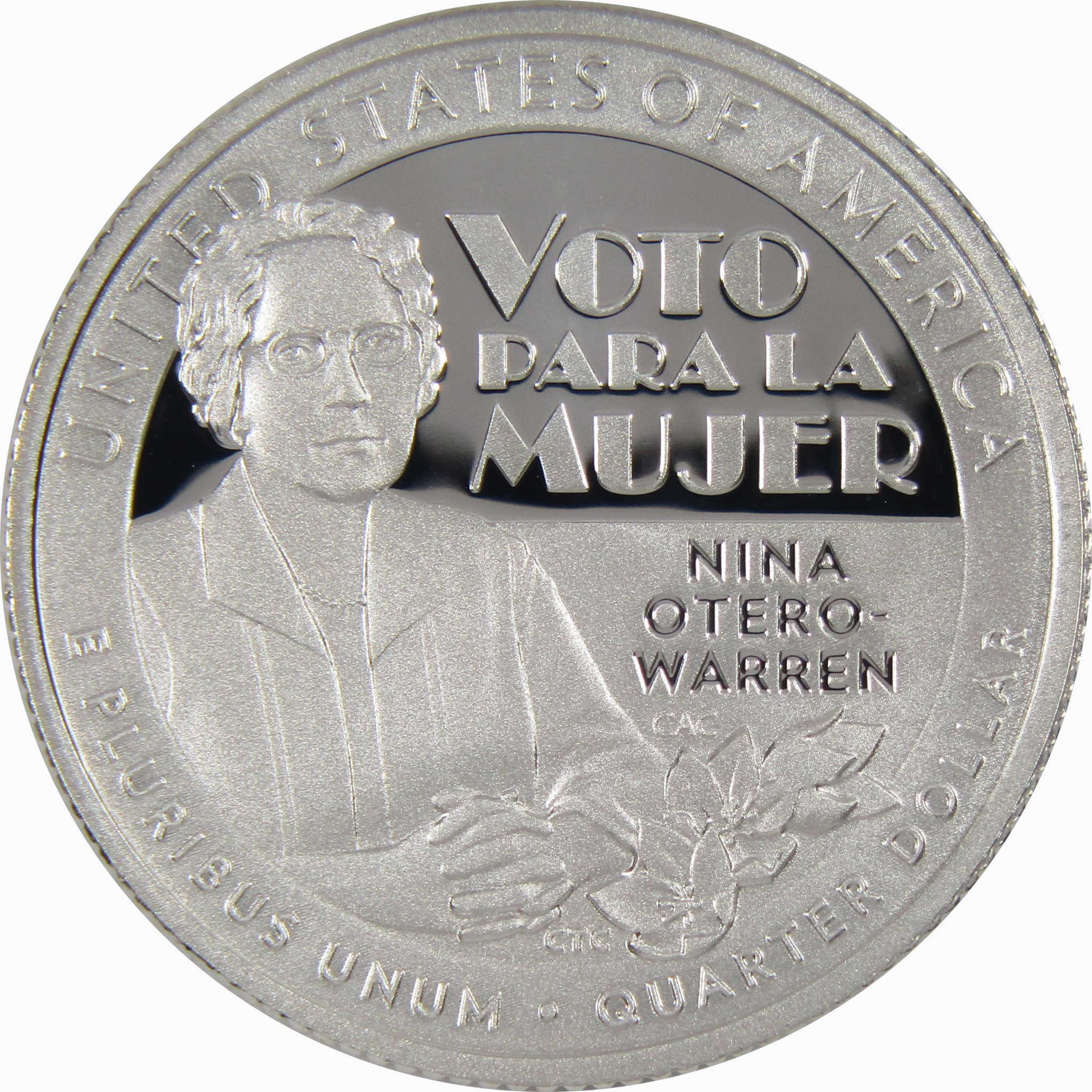 2022 S Nina Otero-Warren American Women Quarter .999 Silver Proof Coin