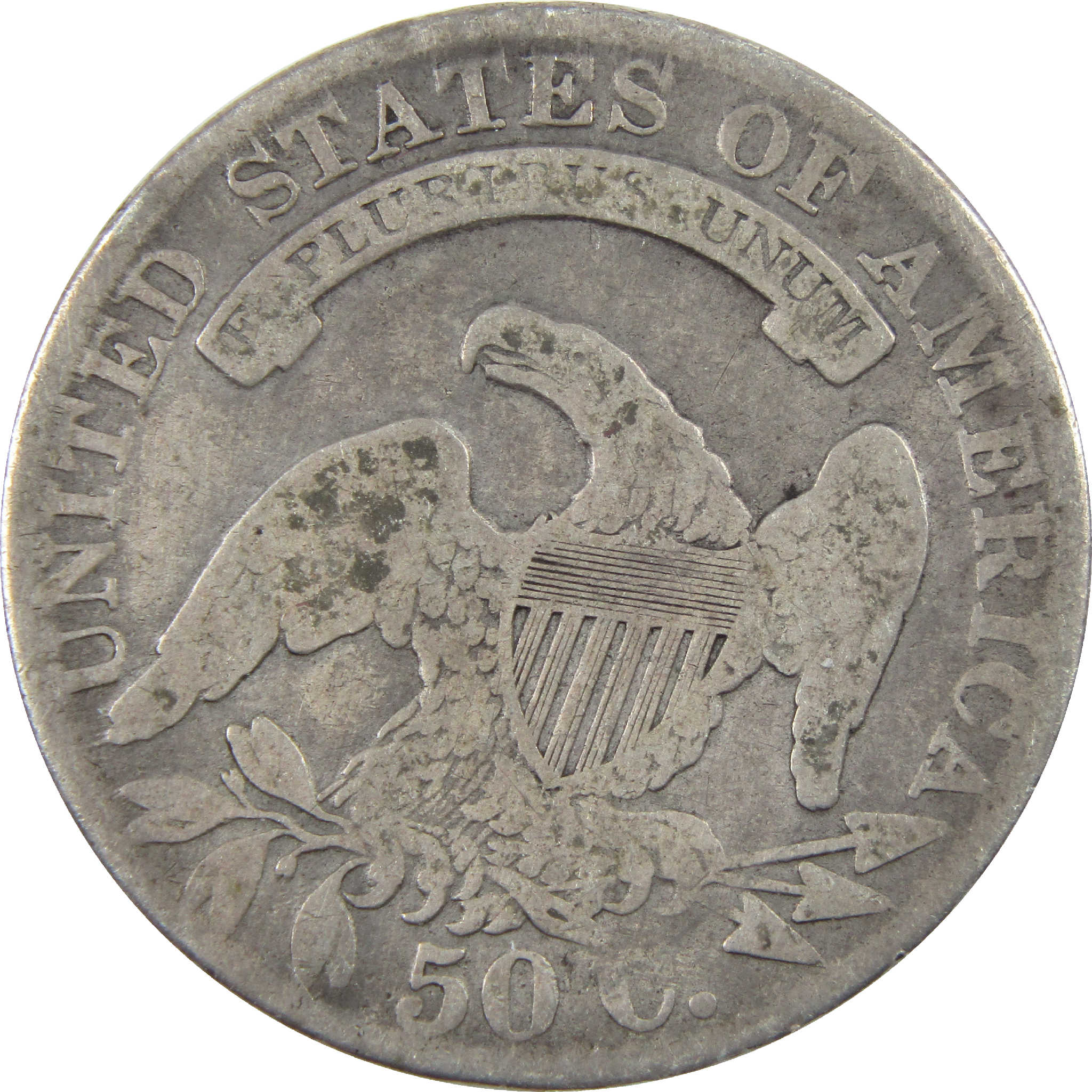 1833 Capped Bust Half Dollar AG About Good Silver 50c Coin SKU:I11760