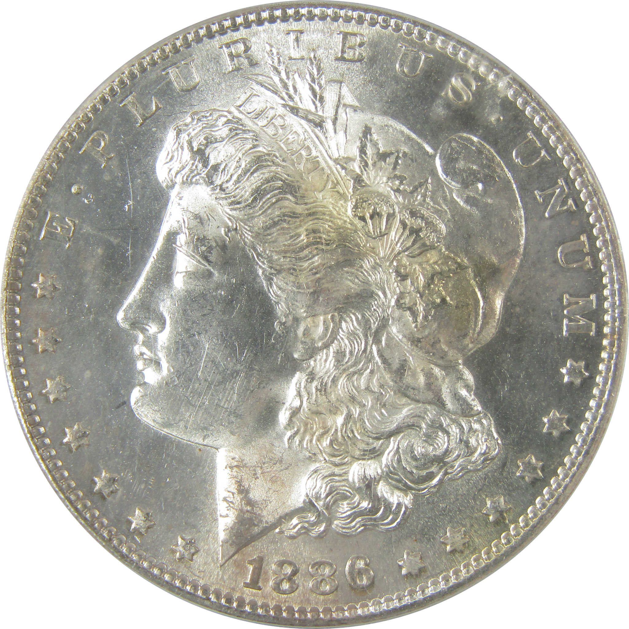 1886 S Morgan Dollar MS 64 PCGS Silver Uncirculated $1 Coin SKU:I19887 - Morgan coin - Morgan silver dollar - Morgan silver dollar for sale - Profile Coins & Collectibles