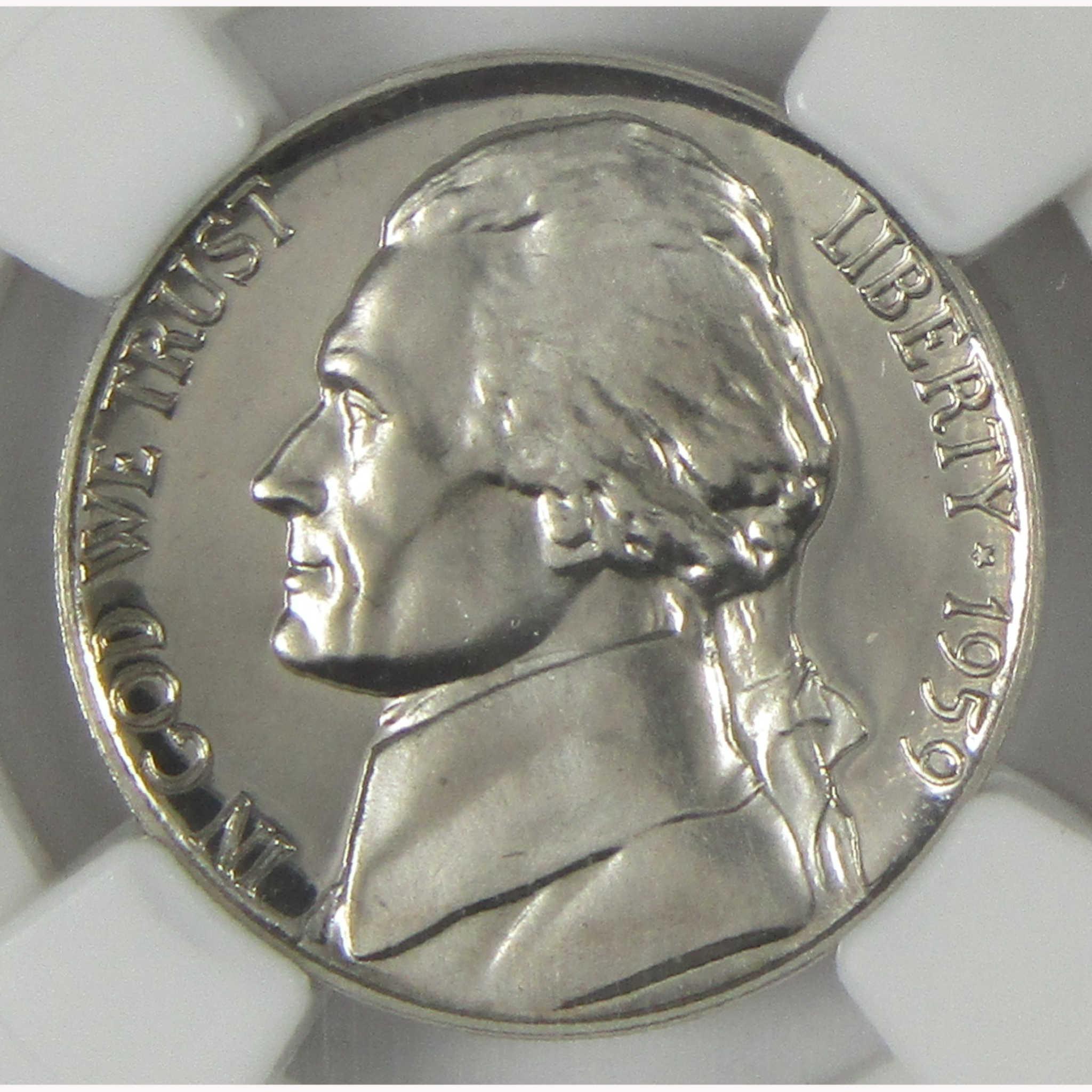 1959 Jefferson Nickel PF 67 CAM NGC Proof 5c Coin SKU:I26439