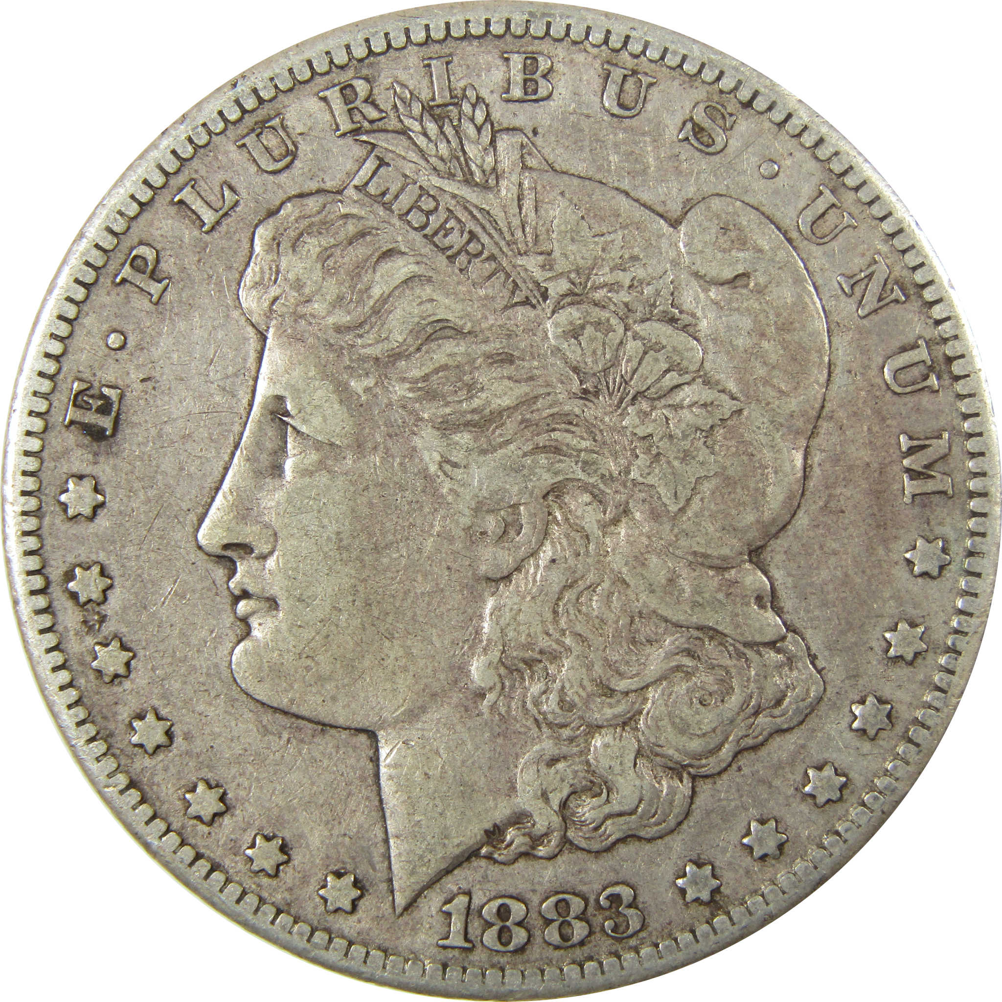 1883 CC Morgan Silver Dollar VF Very Fine $1 Coin SKU:CP1384 - Morgan coin - Morgan silver dollar - Morgan silver dollar for sale - Profile Coins & Collectibles