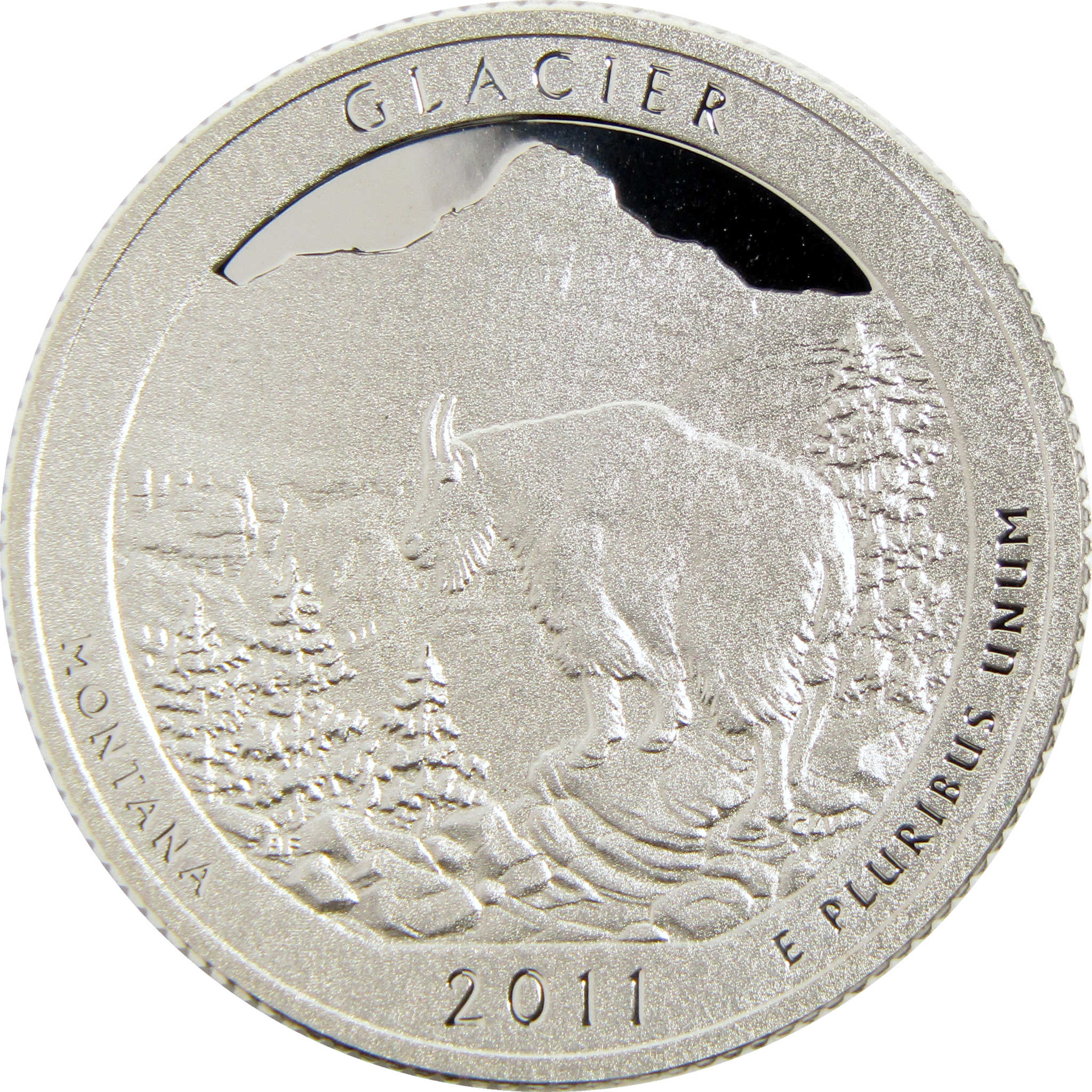 2011 S Glacier National Park Quarter Silver 25c Proof Coin