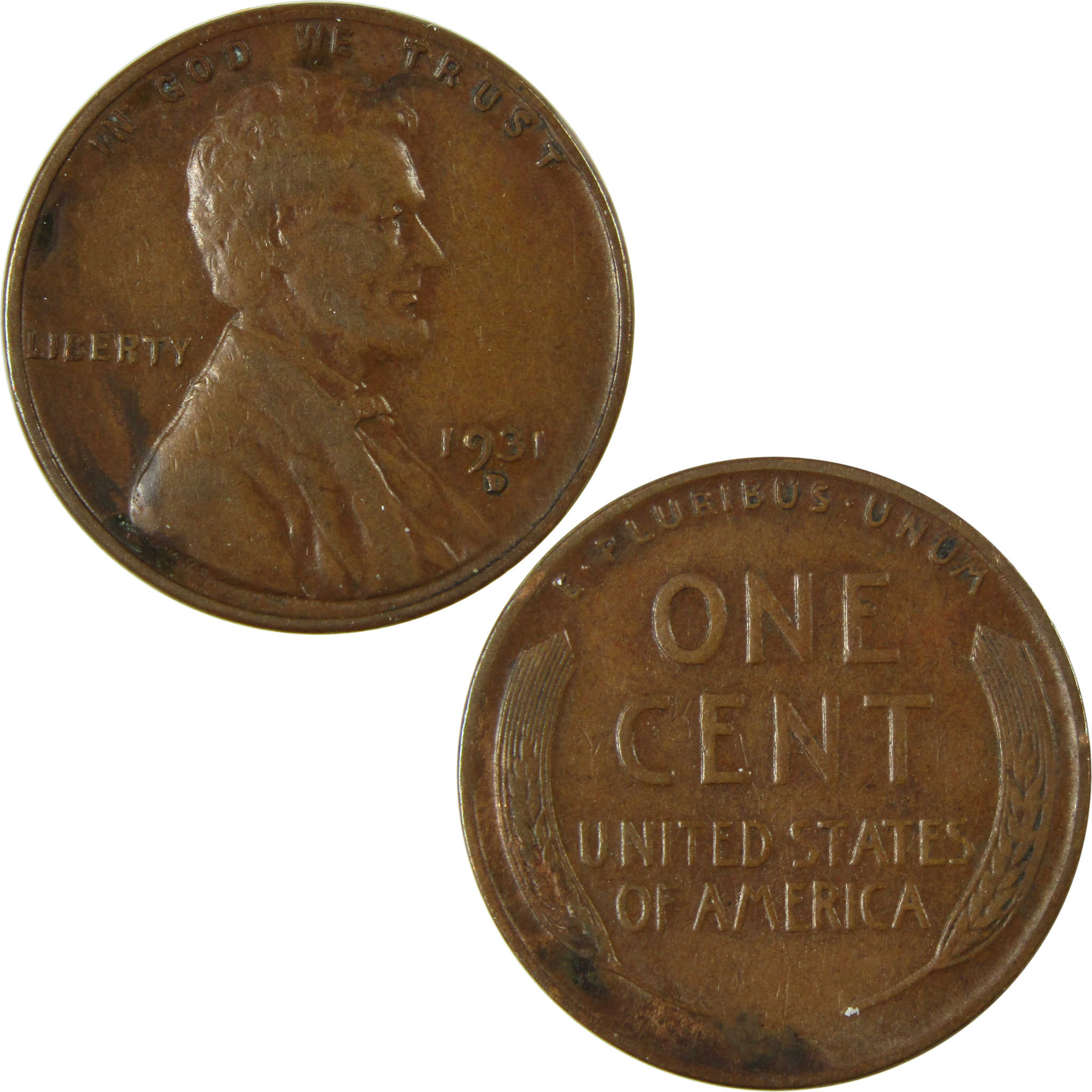 1931 D Lincoln Wheat Cent VF Very Fine Penny 1c Coin SKU:I26484