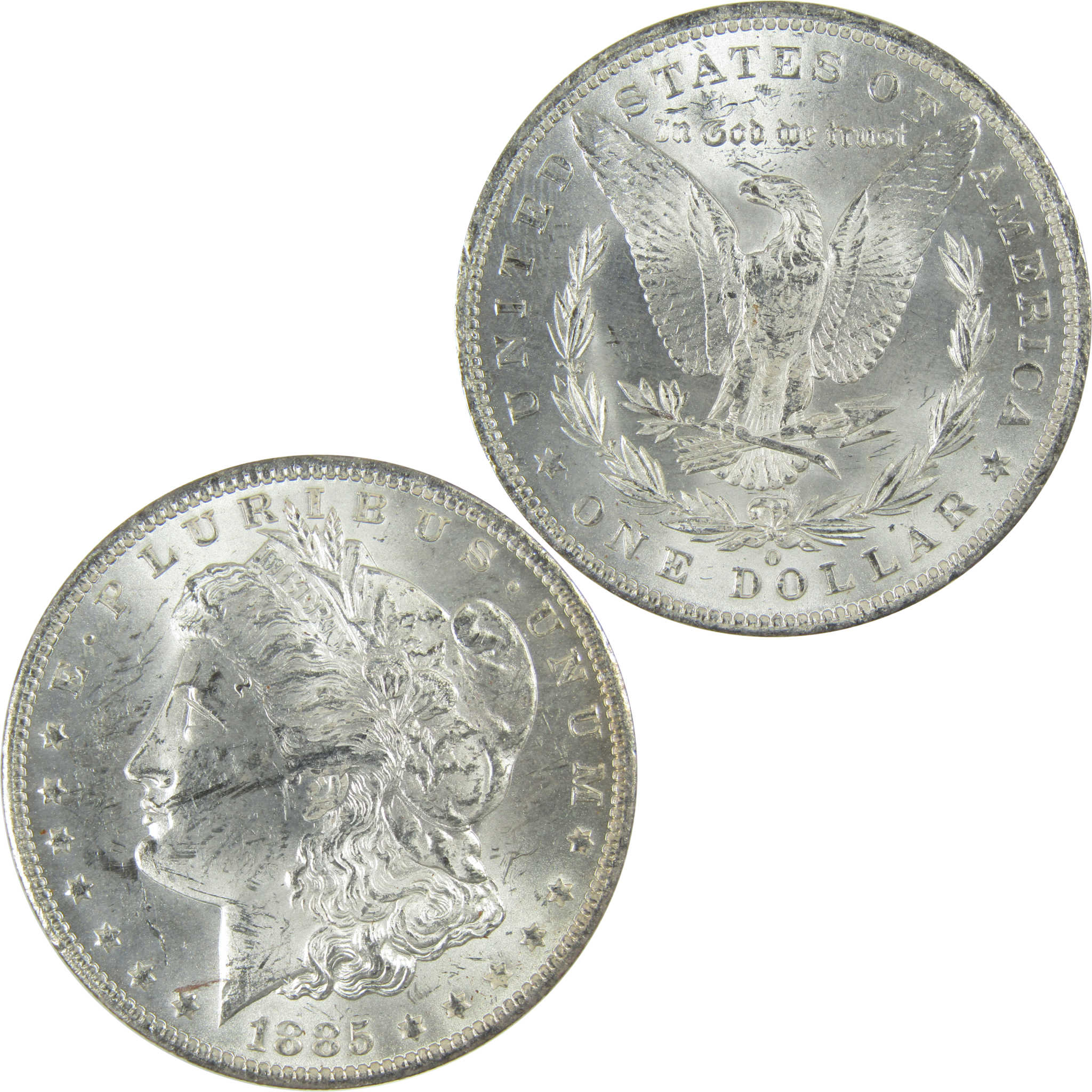 1885 O Morgan Silver Dollar Uncirculated Mint State $1 Coin SKU:I27473