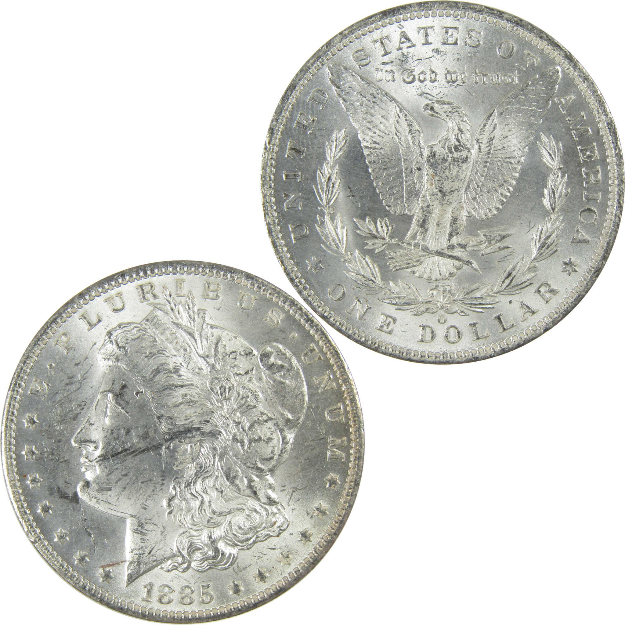 1885 O Morgan Silver Dollar Uncirculated Mint State $1 Coin SKU:I27473 - Morgan coin - Morgan silver dollar - Morgan silver dollar for sale - Profile Coins & Collectibles