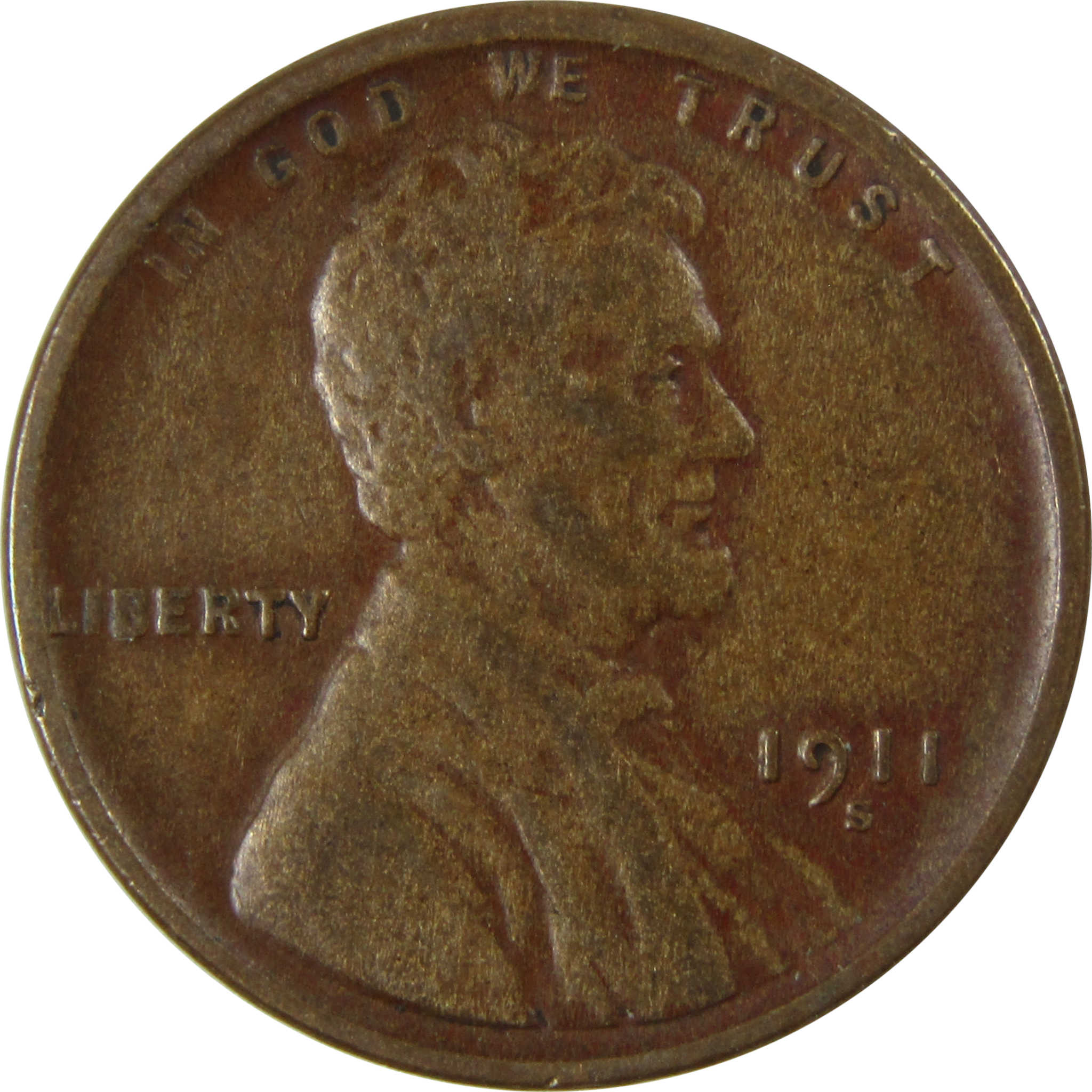 1911 S Lincoln Wheat Cent VF Very Fine Details Penny SKU:I26386