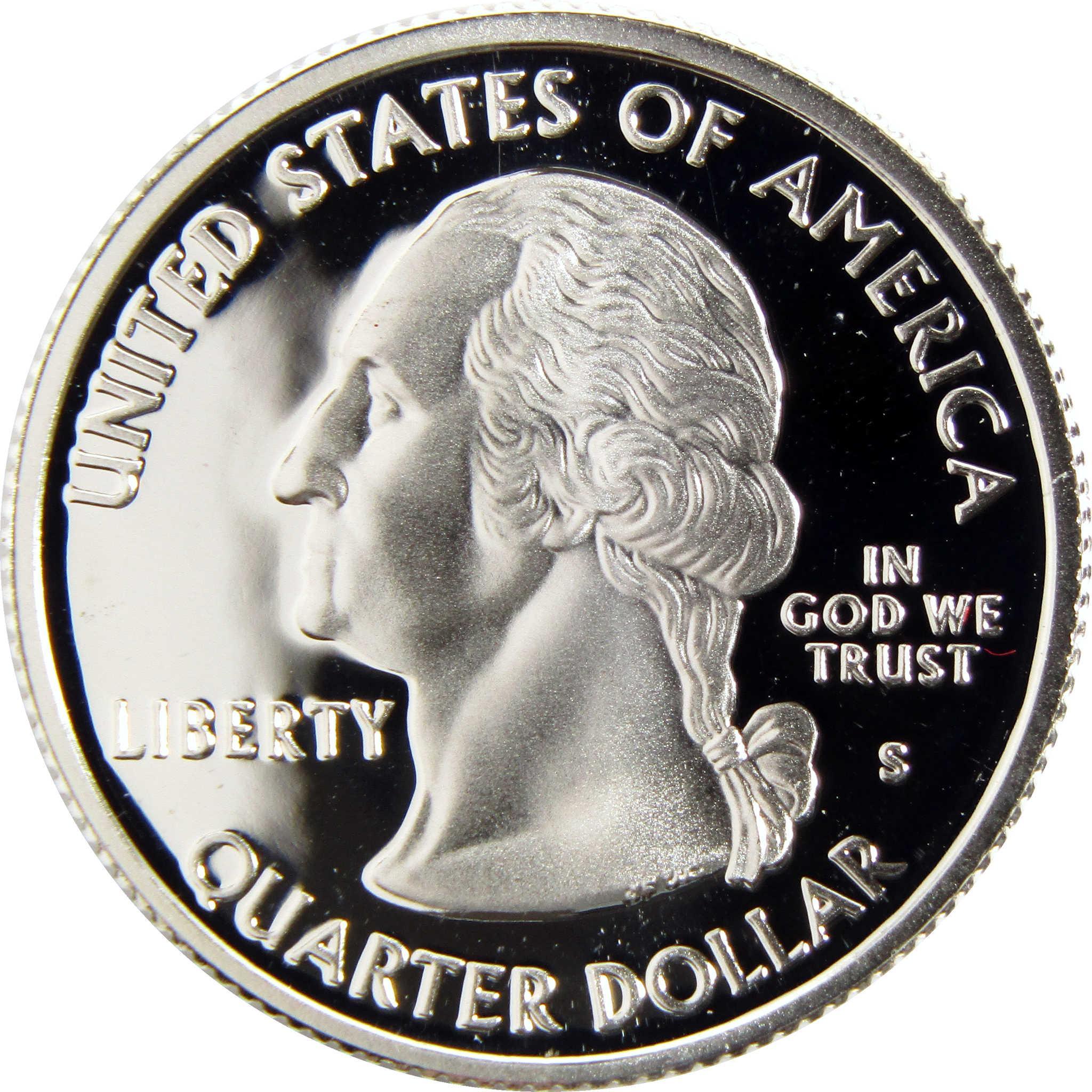 Proof Washington quarter dollar, United States coin, collectible, shiny finish