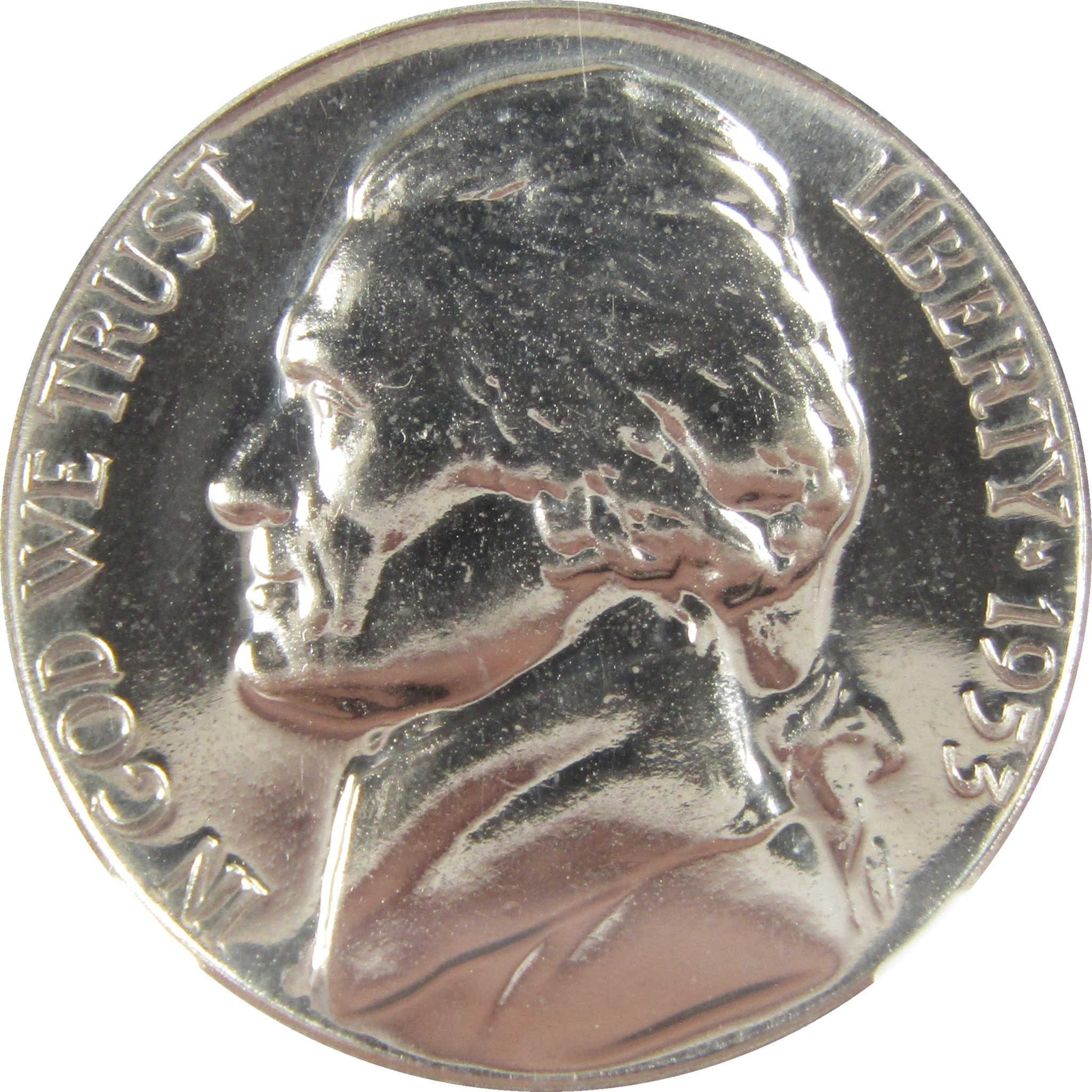 1953 Jefferson Nickel PF 68 NGC Proof 5c Coin Collectible SKU:I27348