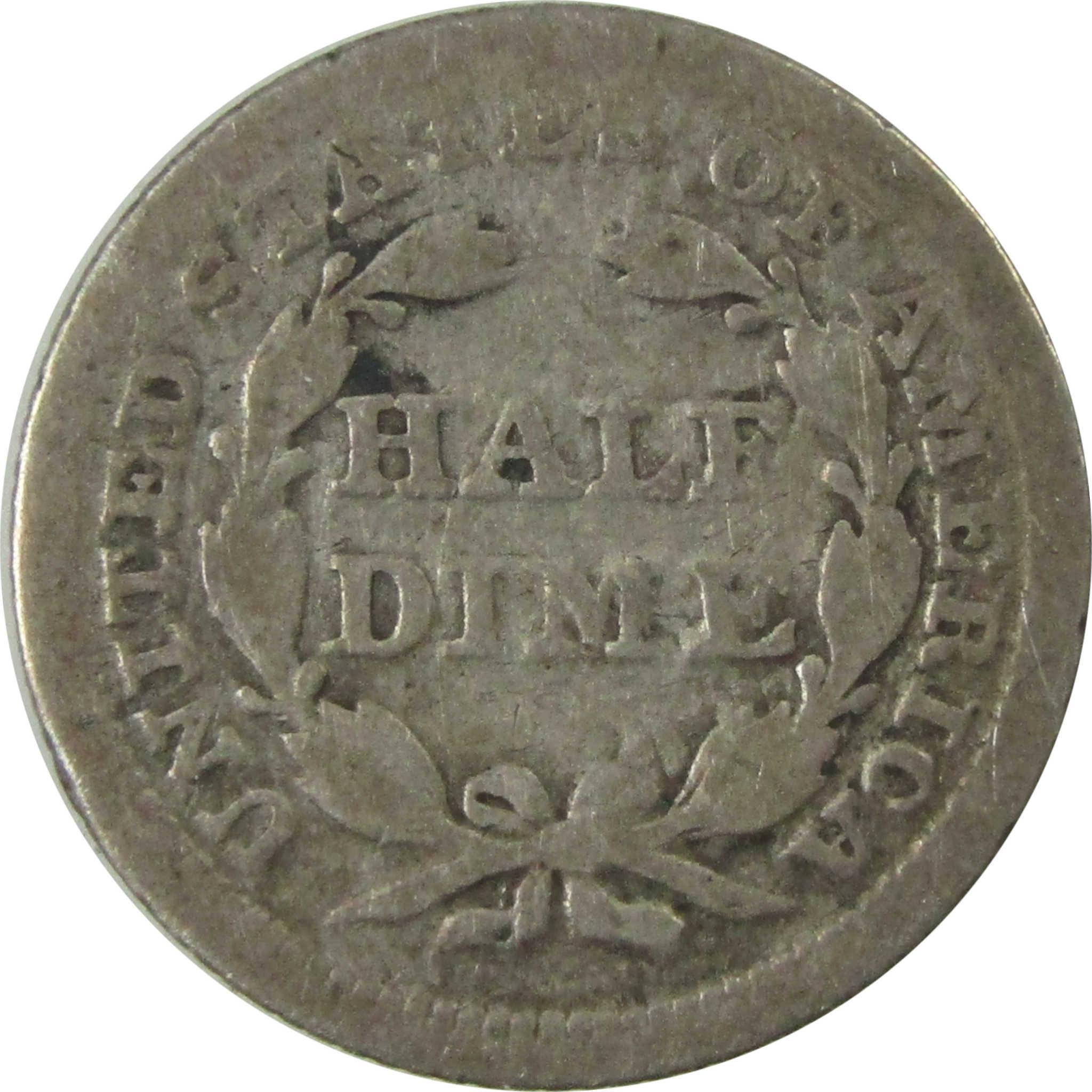 1853 Arrows Seated Liberty Silver Dime G Good 10c Coin SKU:I25925