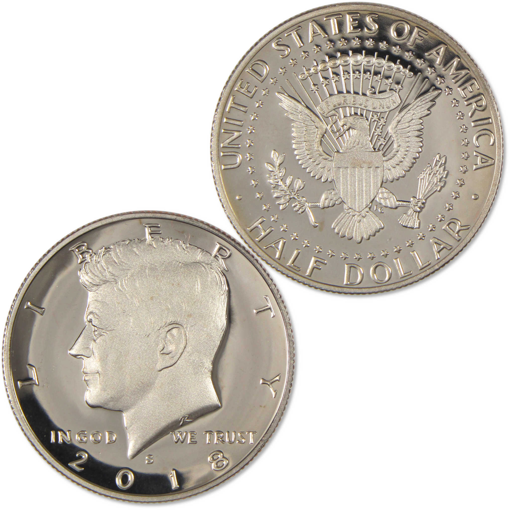 2018 S Kennedy Half Dollar Choice Proof Clad 50c Coin