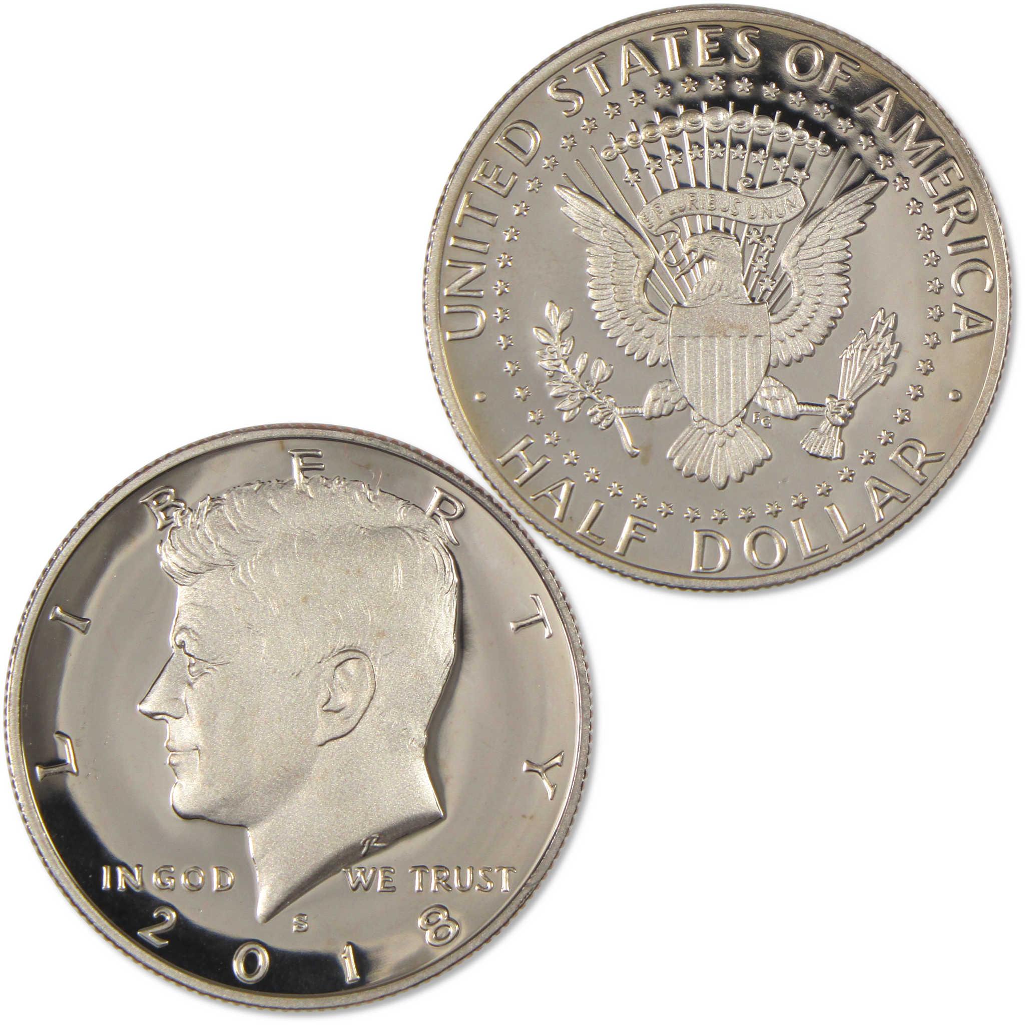 2018 S Kennedy Half Dollar Choice Proof Clad 50c Coin