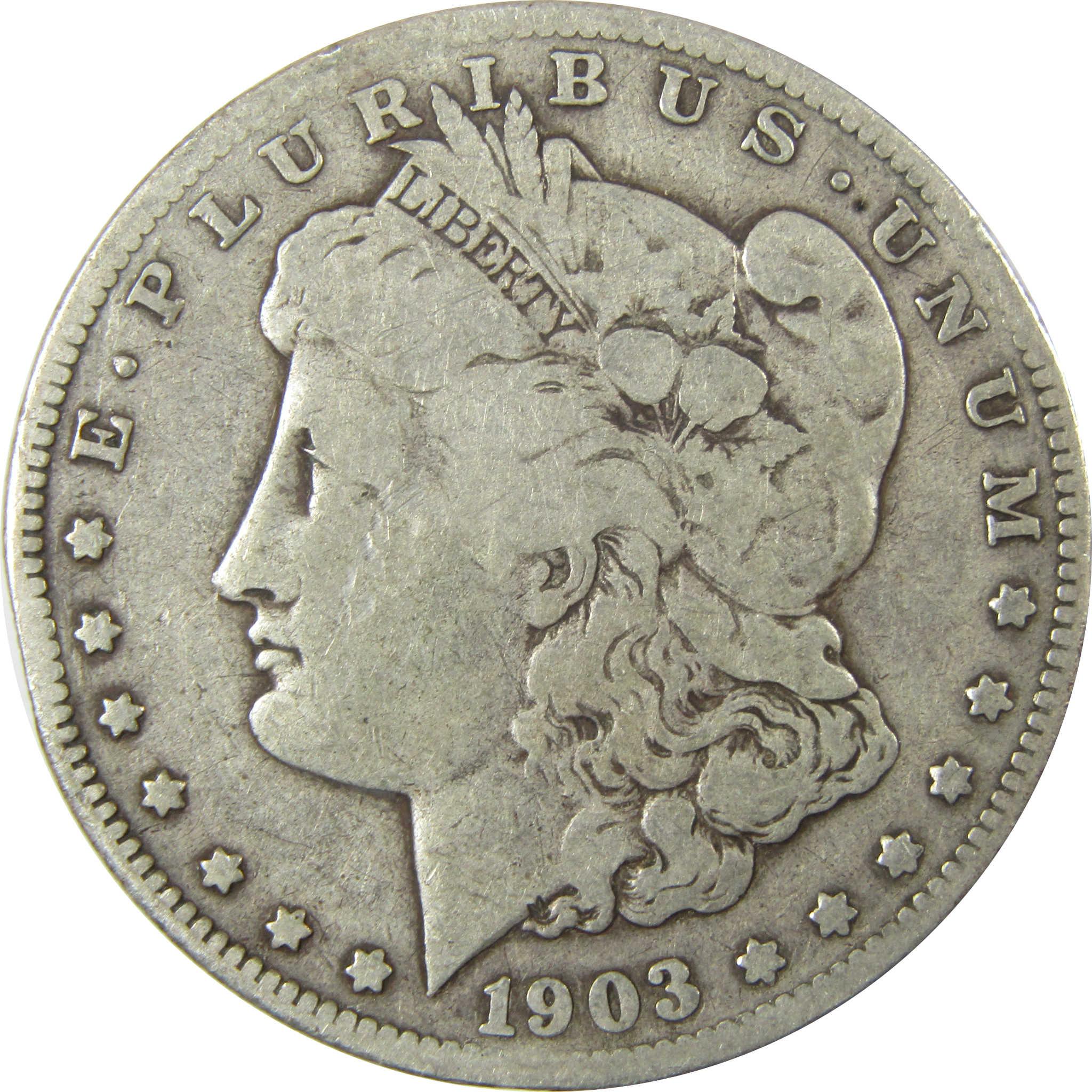 1903 S Morgan Silver Dollar F Fine $1 Coin Collectible SKU:CP1377 - Morgan coin - Morgan silver dollar - Morgan silver dollar for sale - Profile Coins & Collectibles