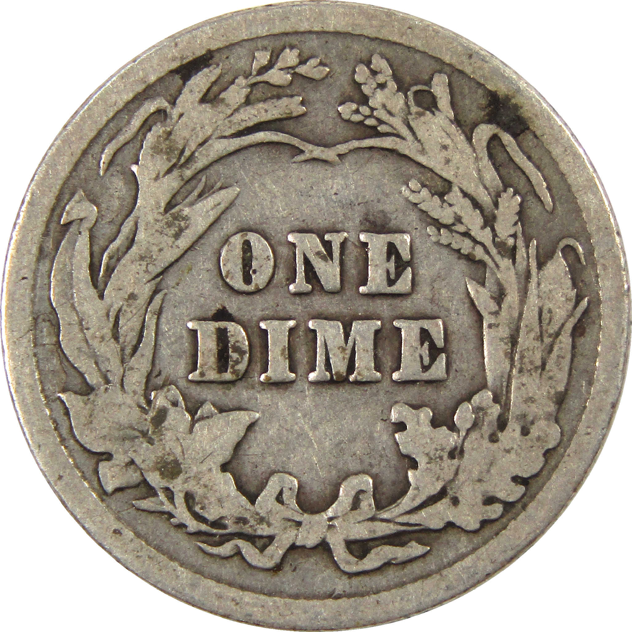 1914 Barber Dime G Good Silver 10c Coin