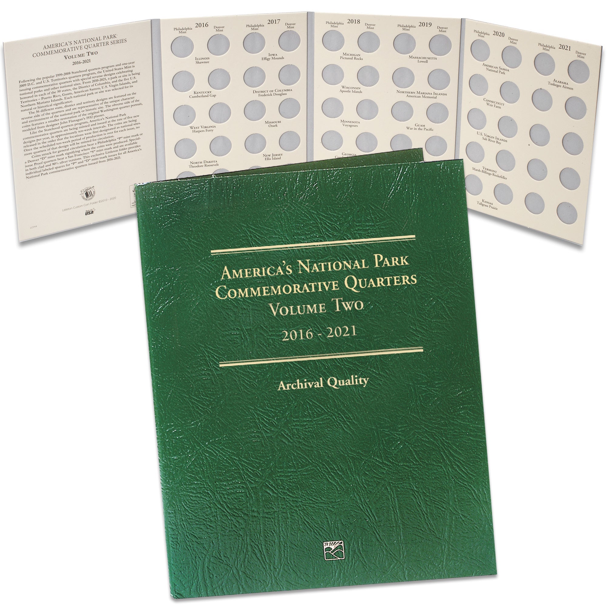 2016-2021 P&D America's National Park Quarter Series Folder Volume 2