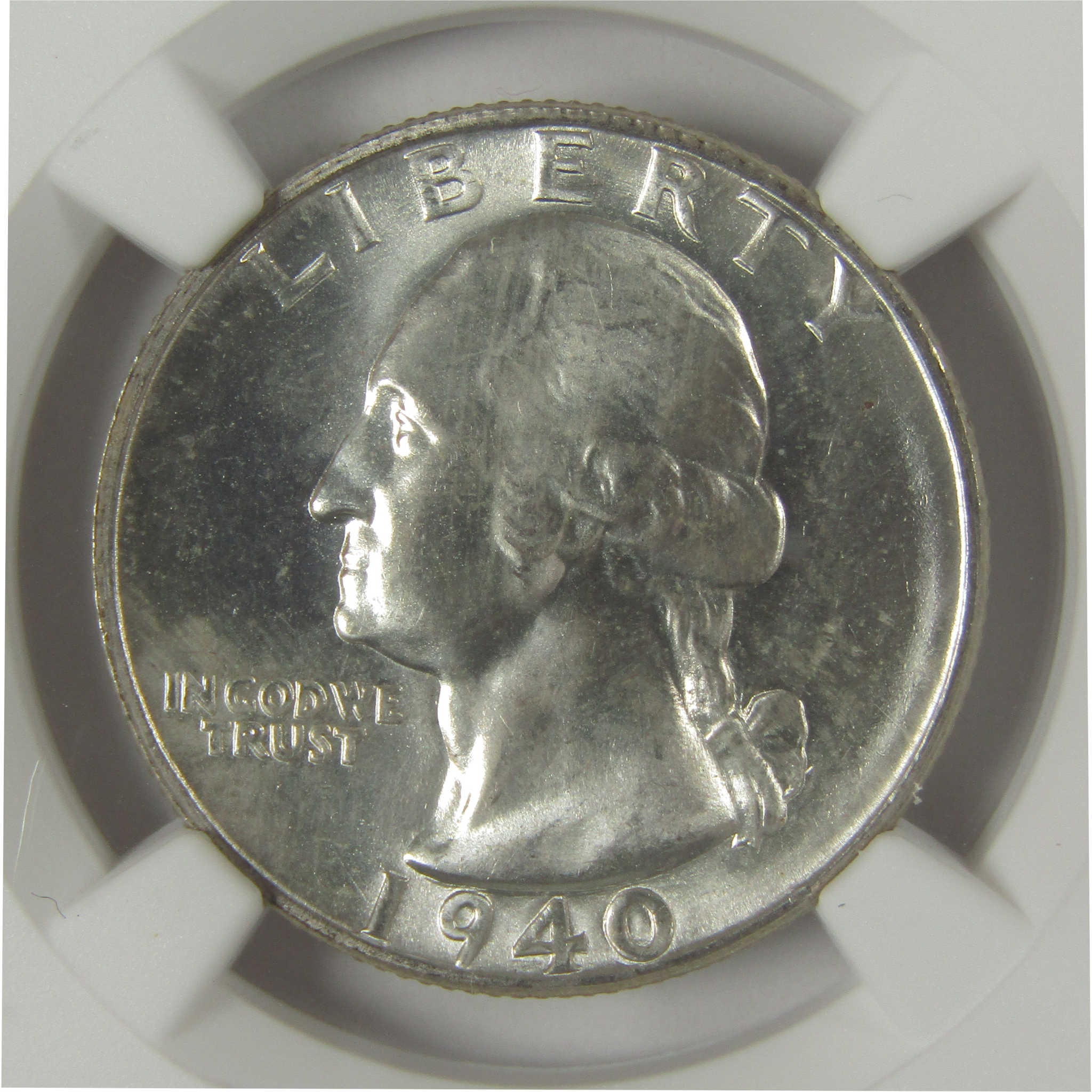 1940 S Washington Quarter MS 64 NGC Original Bag Fragment SKU:I22608