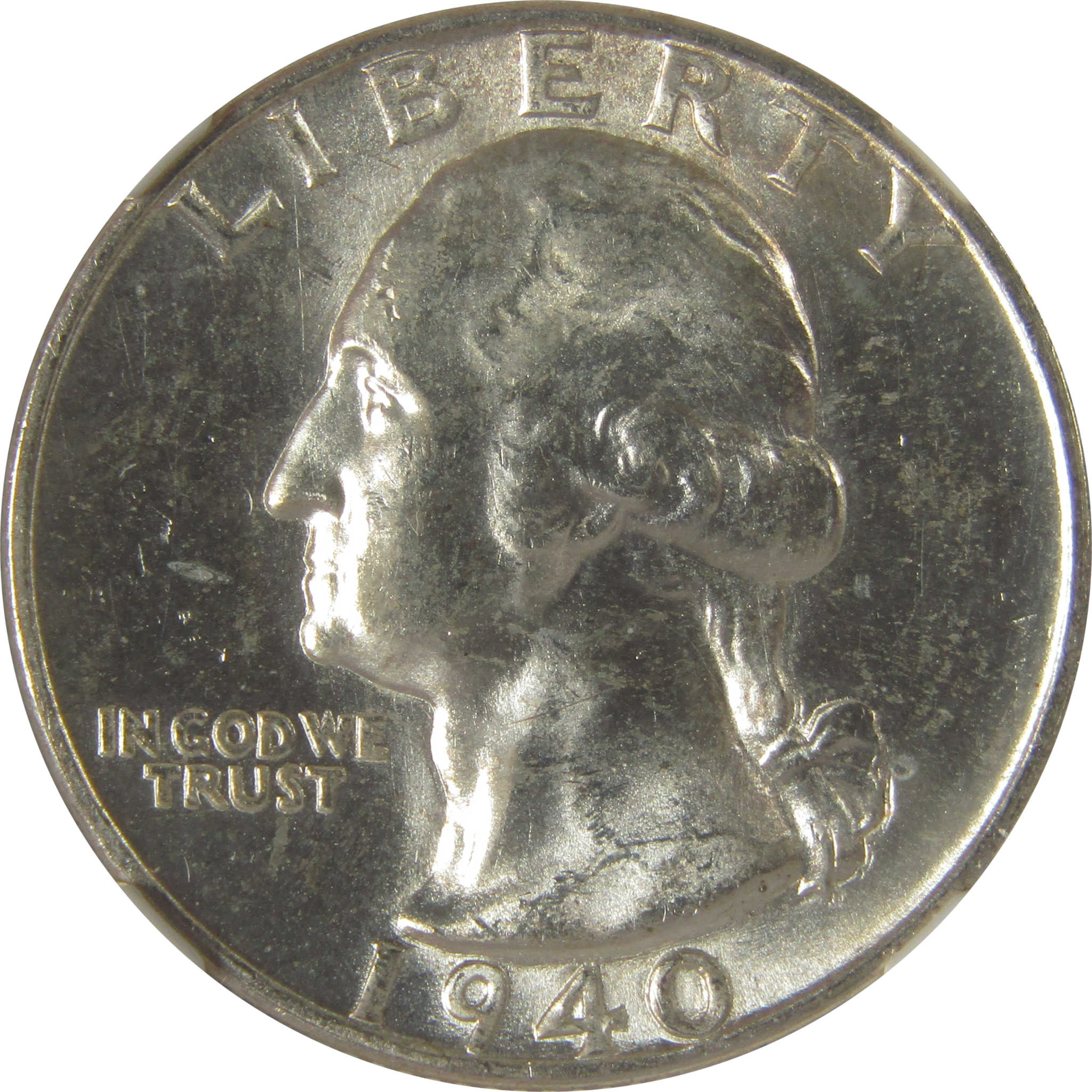 1940 D Washington Quarter MS 64 NGC Original Bag Fragment SKU:I22602