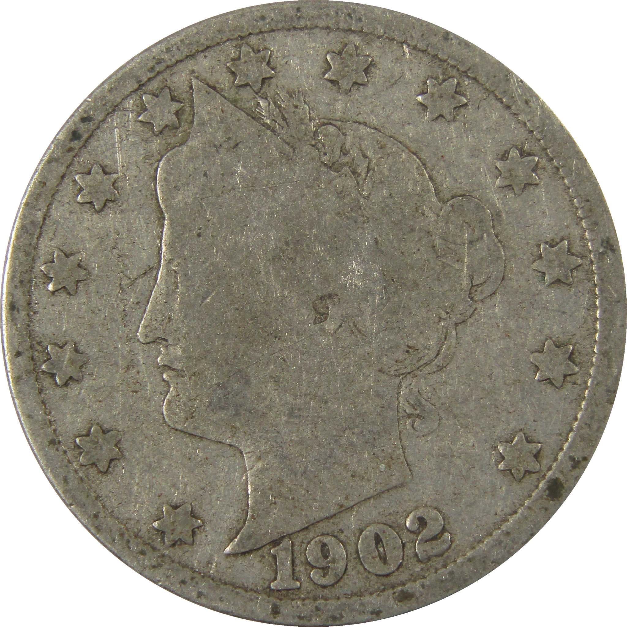 1902 Liberty Head V Nickel G Good 5c Coin SKU:I27214