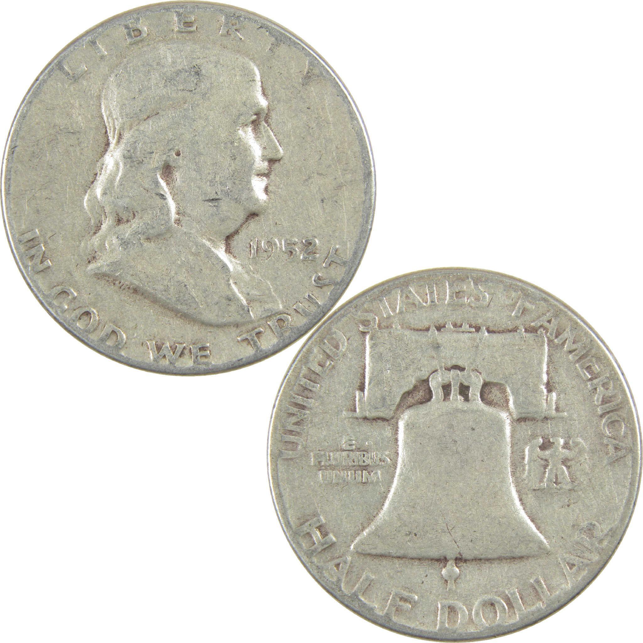 1952 Franklin Half Dollar G Good Silver 50c Coin