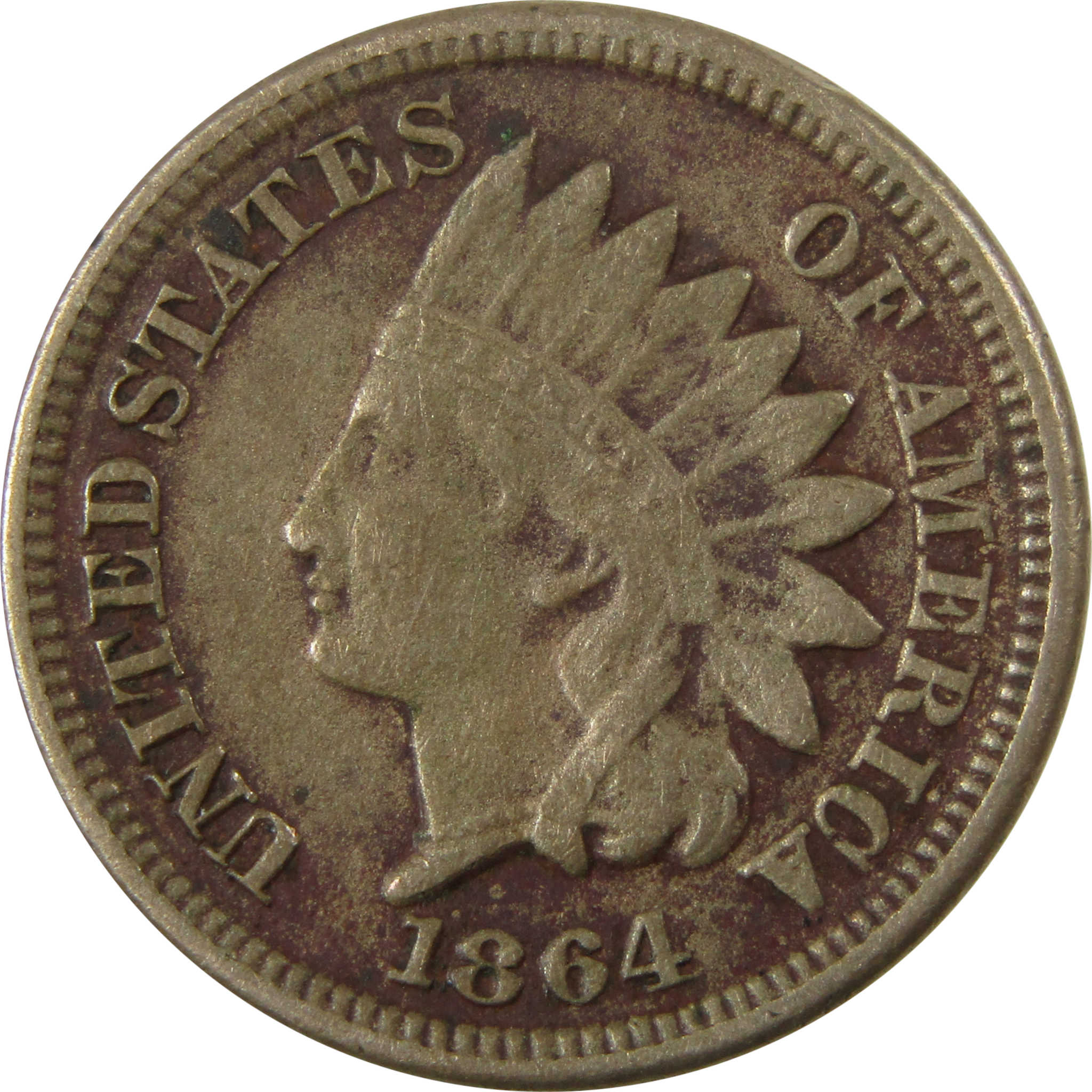 1864 Indian Head Copper-Nickel Cent VF Very Fine Details SKU:CP1201