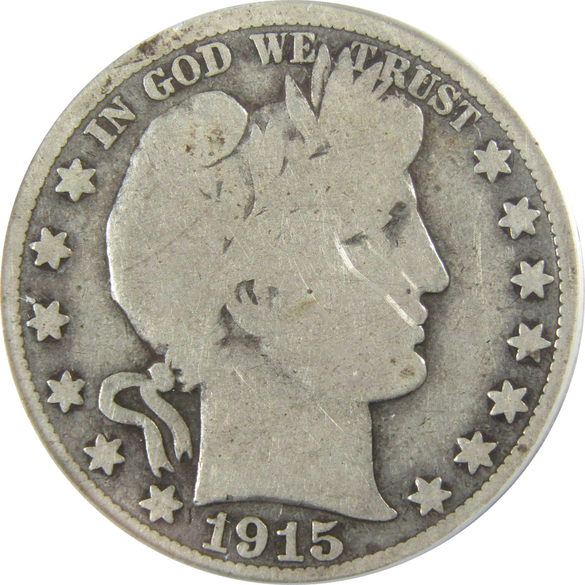 1915 Barber Silver Half Dollar G 6 Details ANACS 50c CoinSKU:I28071