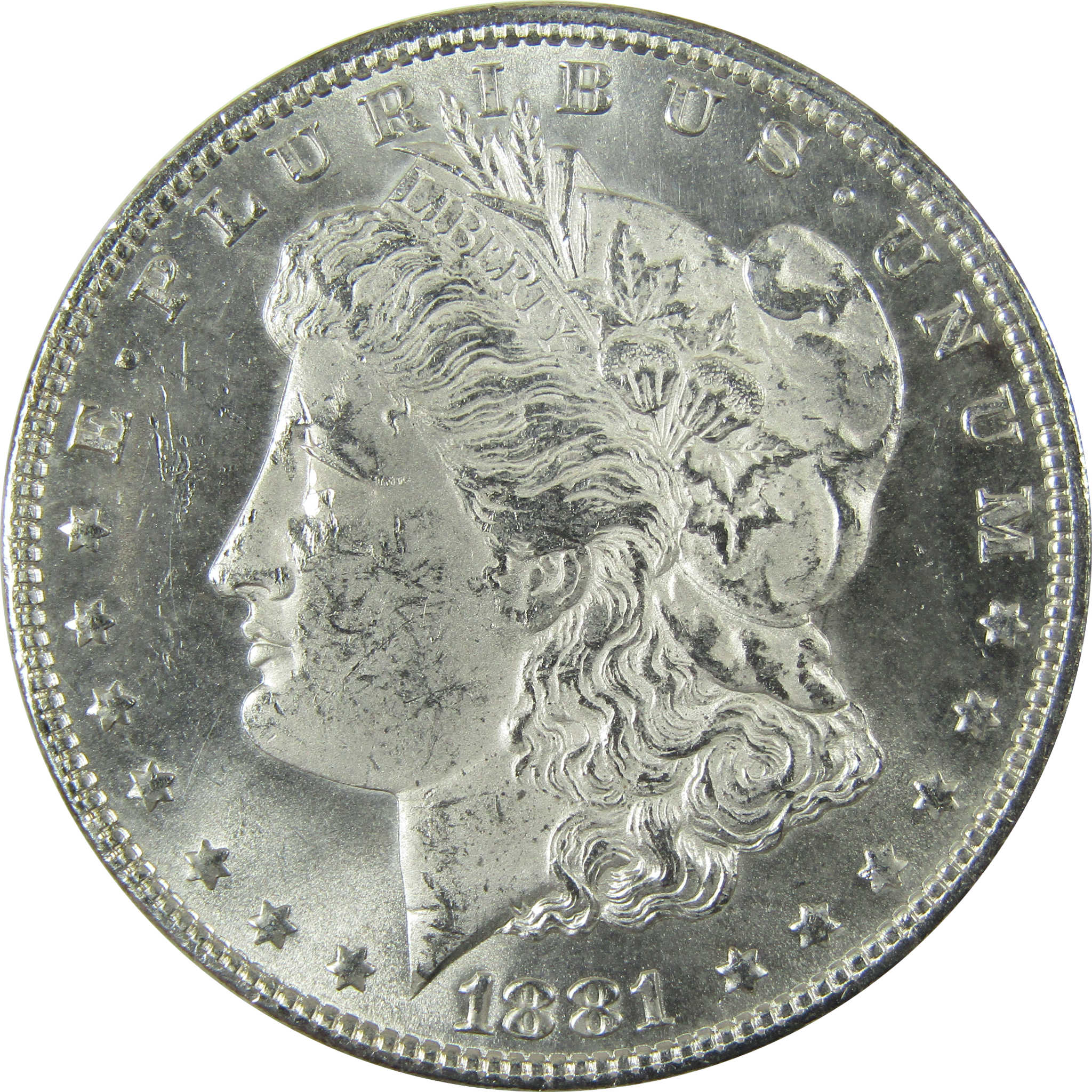 1881 Morgan Silver Dollar Uncirculated Mint State $1 Coin SKU:I27068