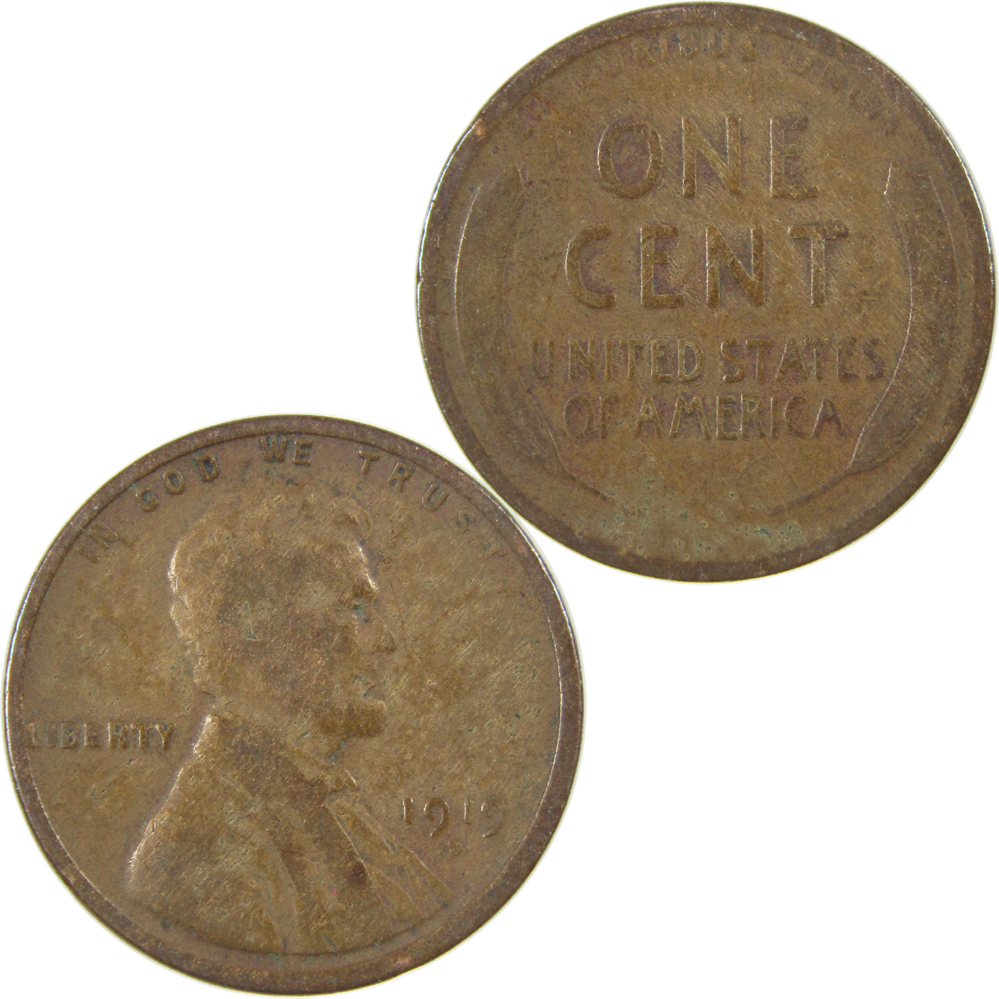 1919 D Lincoln Wheat Cent G Good Penny 1c Coin Collectible SKU:I27176