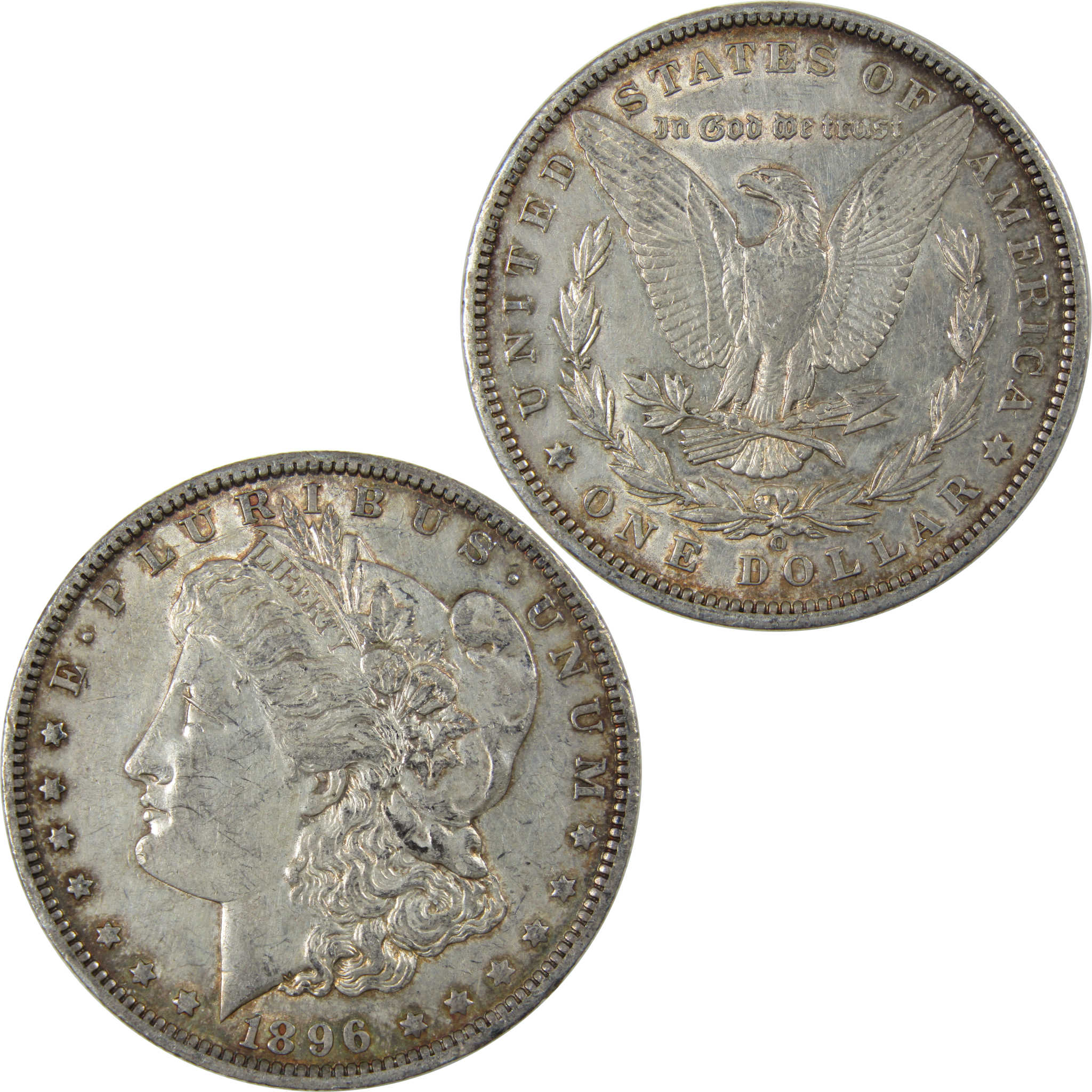 1896 O Morgan Dollar AU About Uncirculated Silver $1 Coin SKU:I23701