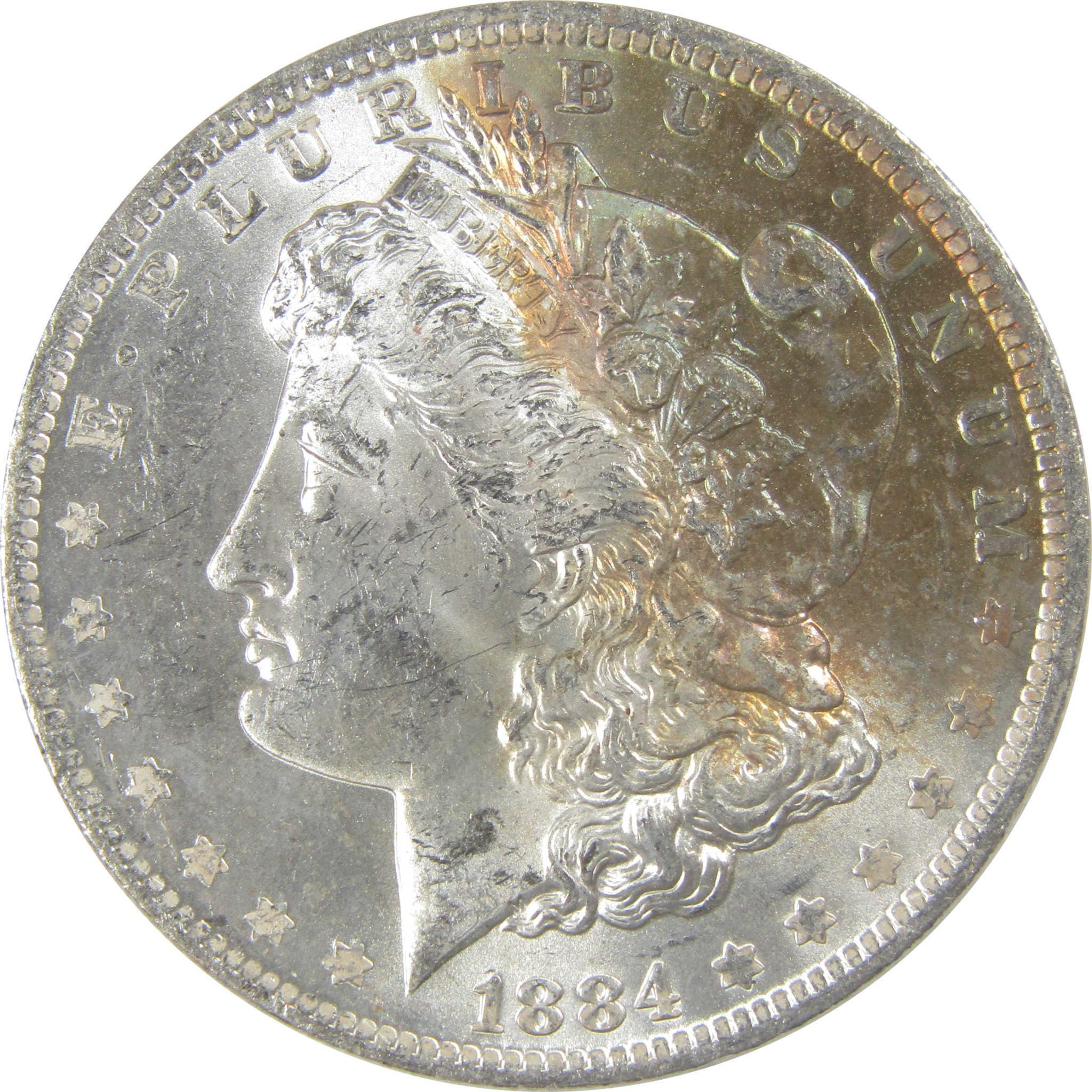 1884 O Morgan Silver Dollar BU Choice Uncirculated Toned SKU:I24184
