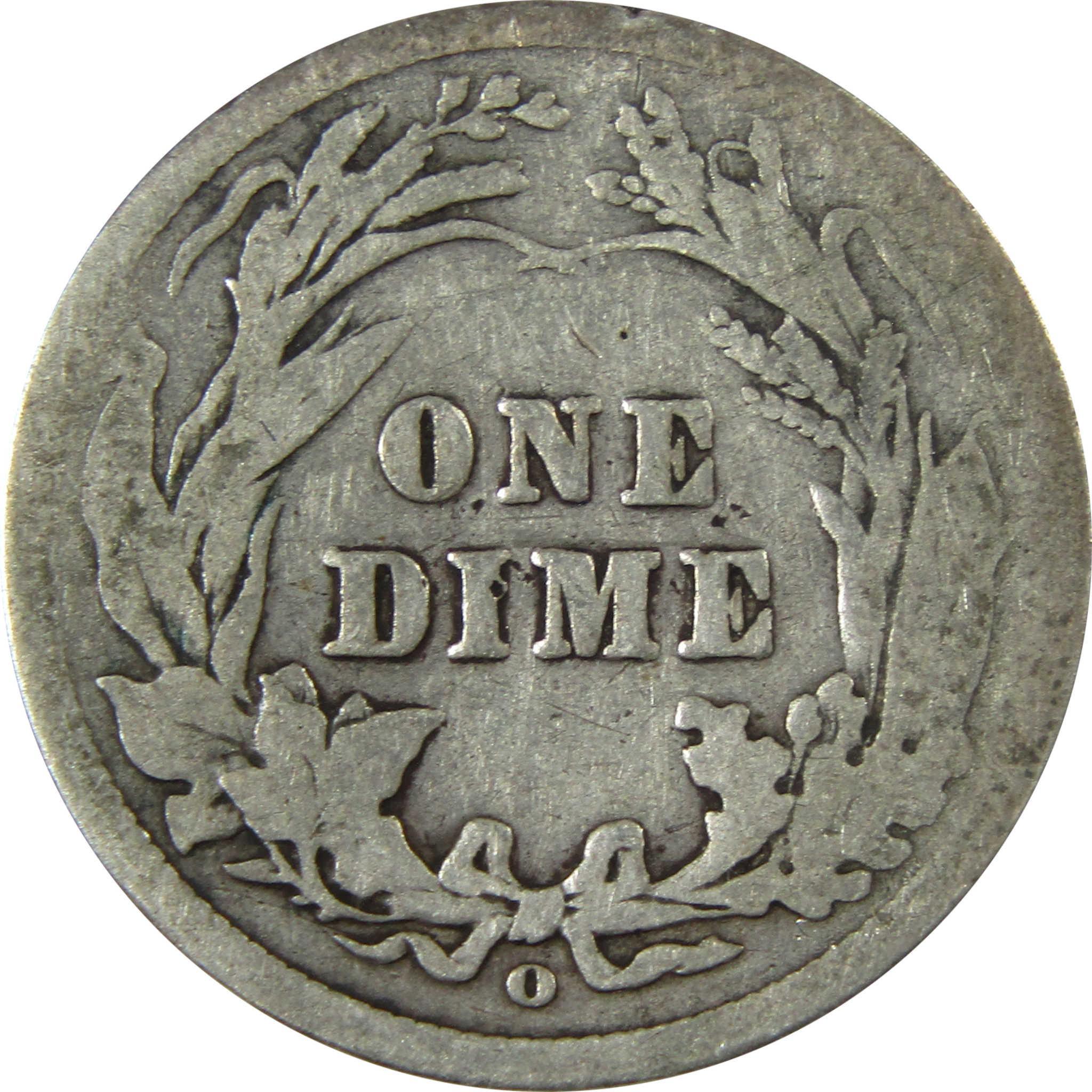 1905 O Micro O Barber Silver Dime G Good Details 10c Coin SKU:I26623