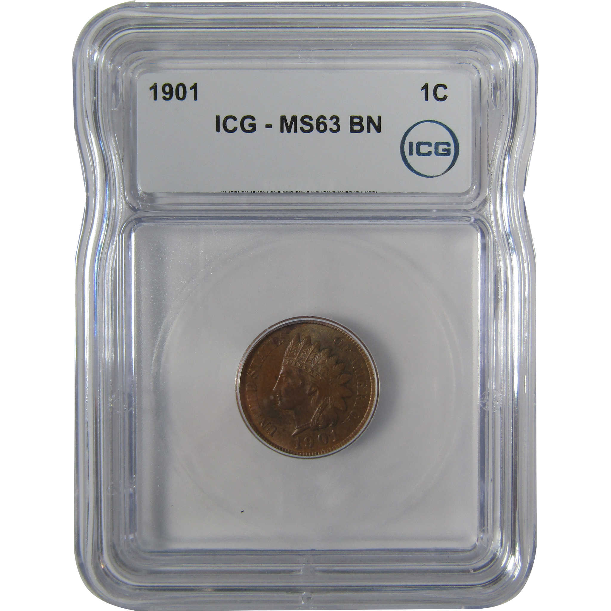 1901 Indian Head Cent MS 63 BN ICG Penny Uncirculated SKU:I22949