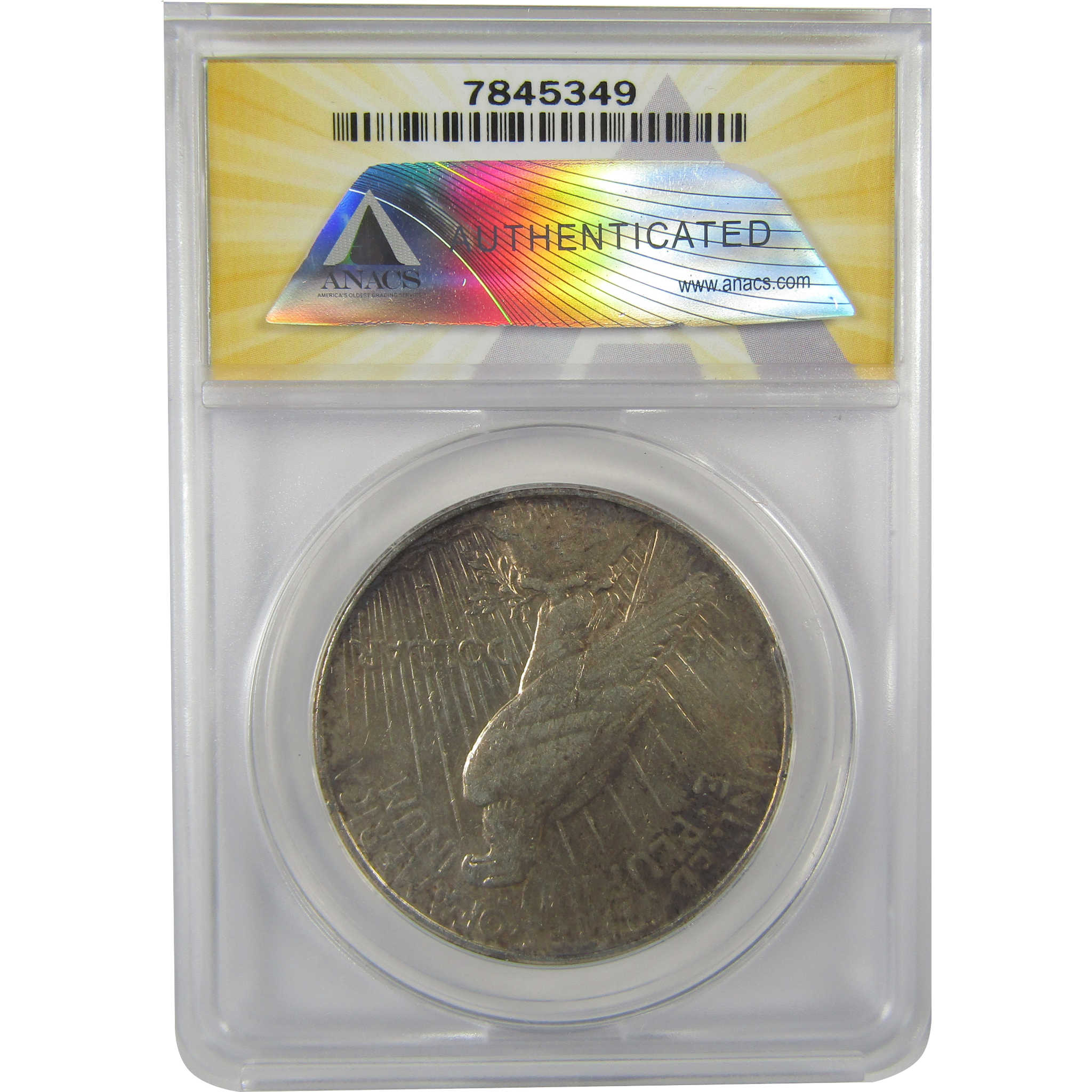 1934 D Peace Dollar EF 45 Details ANACS Silver $1 Coin SKU:I21568