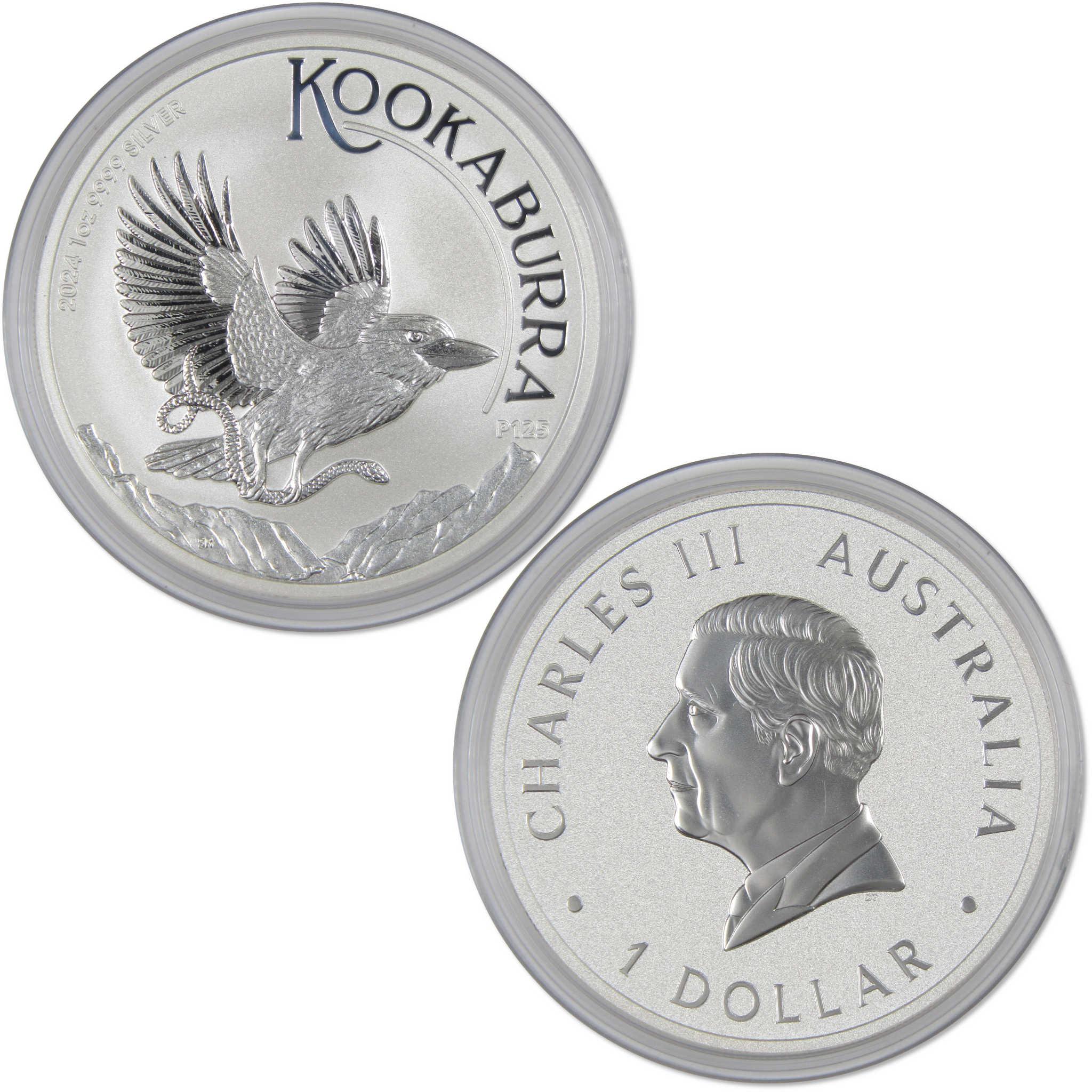 2024 Australian Kookaburra BU Brilliant Uncirculated 1 oz .9999 Silver