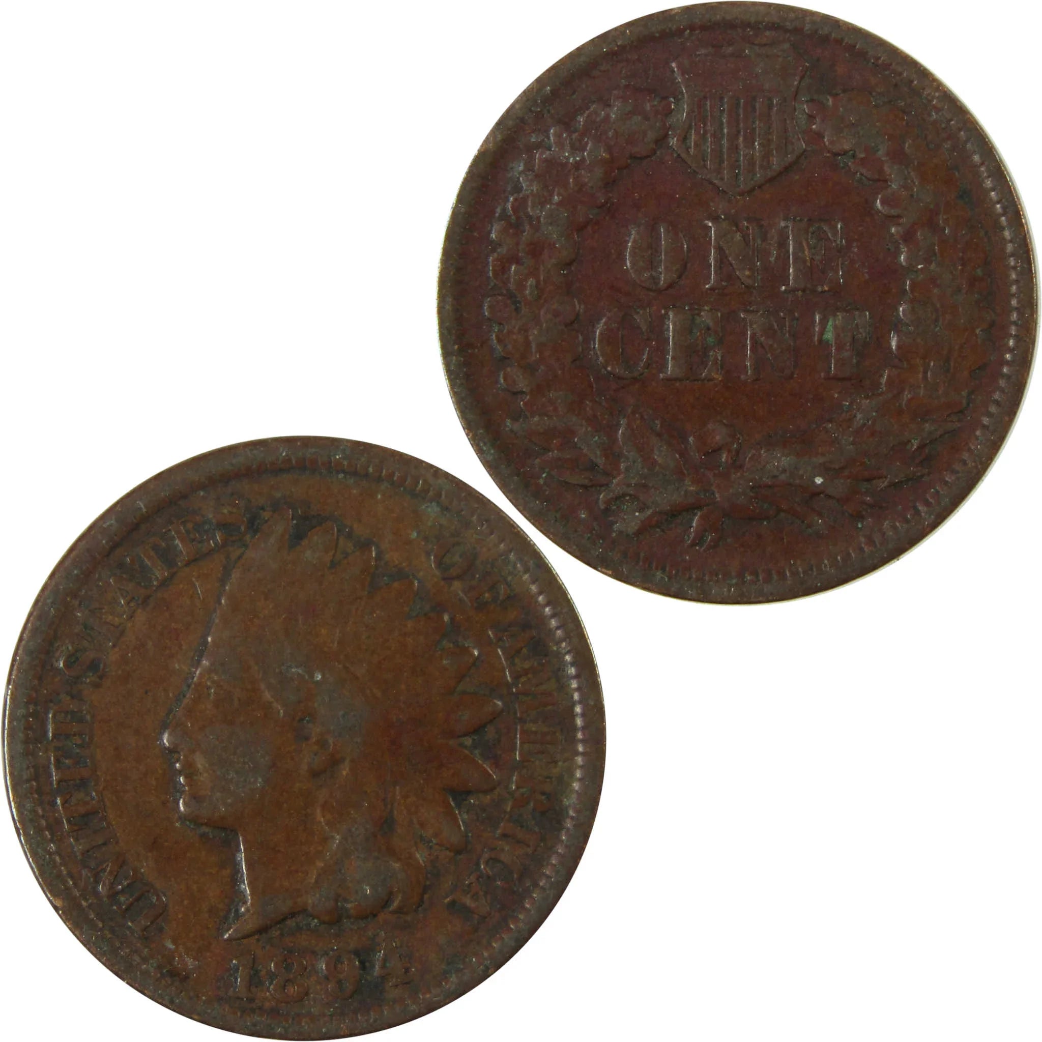 1894 Indian Head Cent G Good Details Penny 1c Coin SKU:I26549