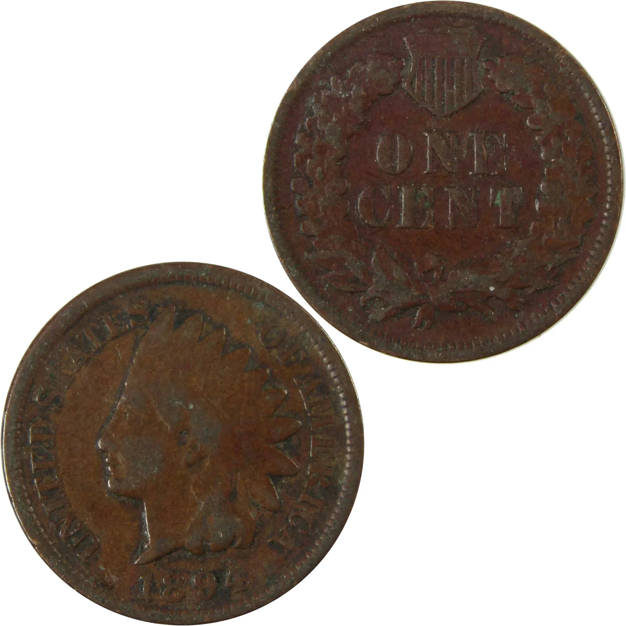 1894 Indian Head Cent G Good Details Penny 1c Coin SKU:I26549