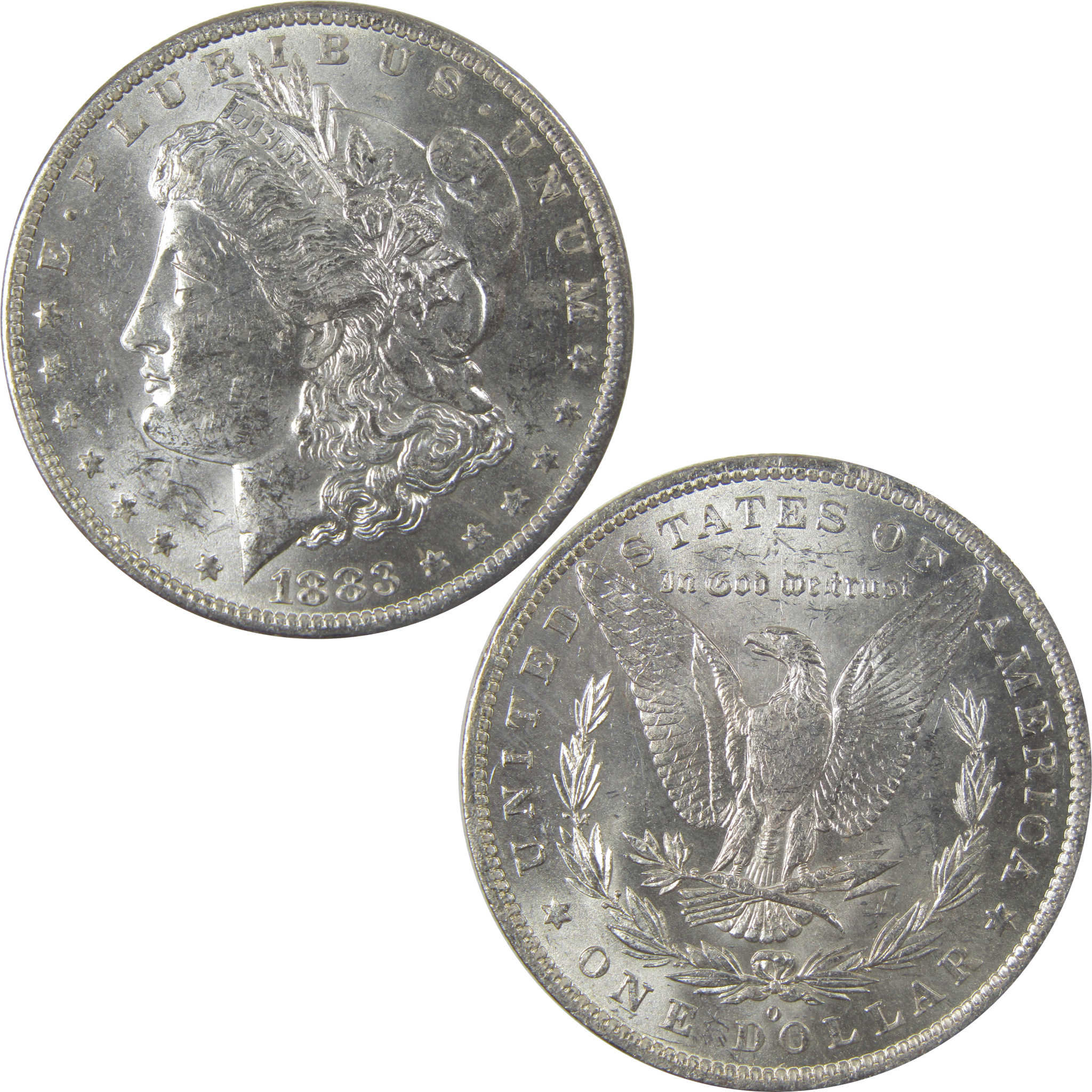 1883 O Morgan Silver Dollar Uncirculated Mint State $1 Coin SKU:I24871 - Morgan coin - Morgan silver dollar - Morgan silver dollar for sale - Profile Coins & Collectibles
