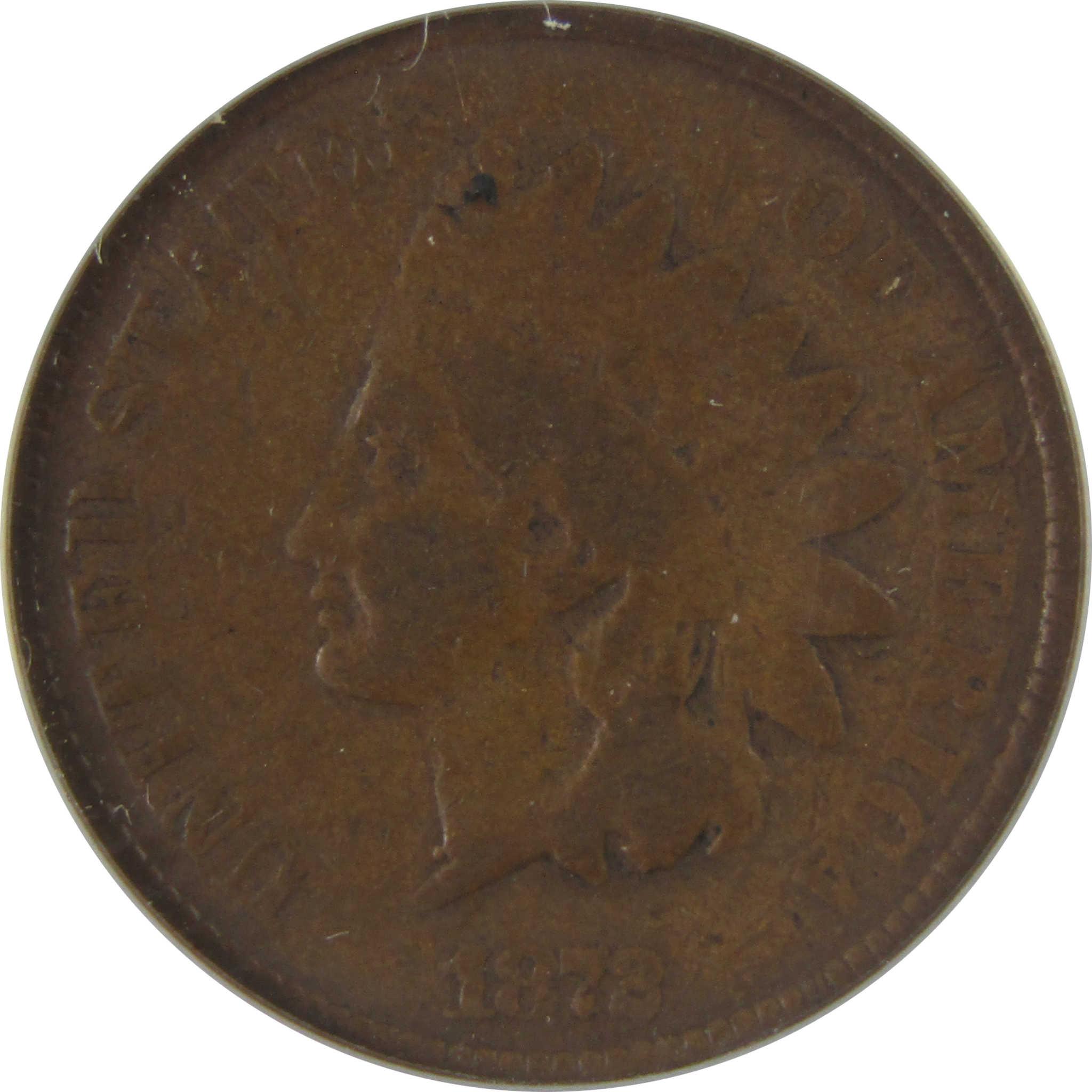 1872 Indian Head Cent G 6 Details ANACS Penny 1c Coin SKU:CPC1185