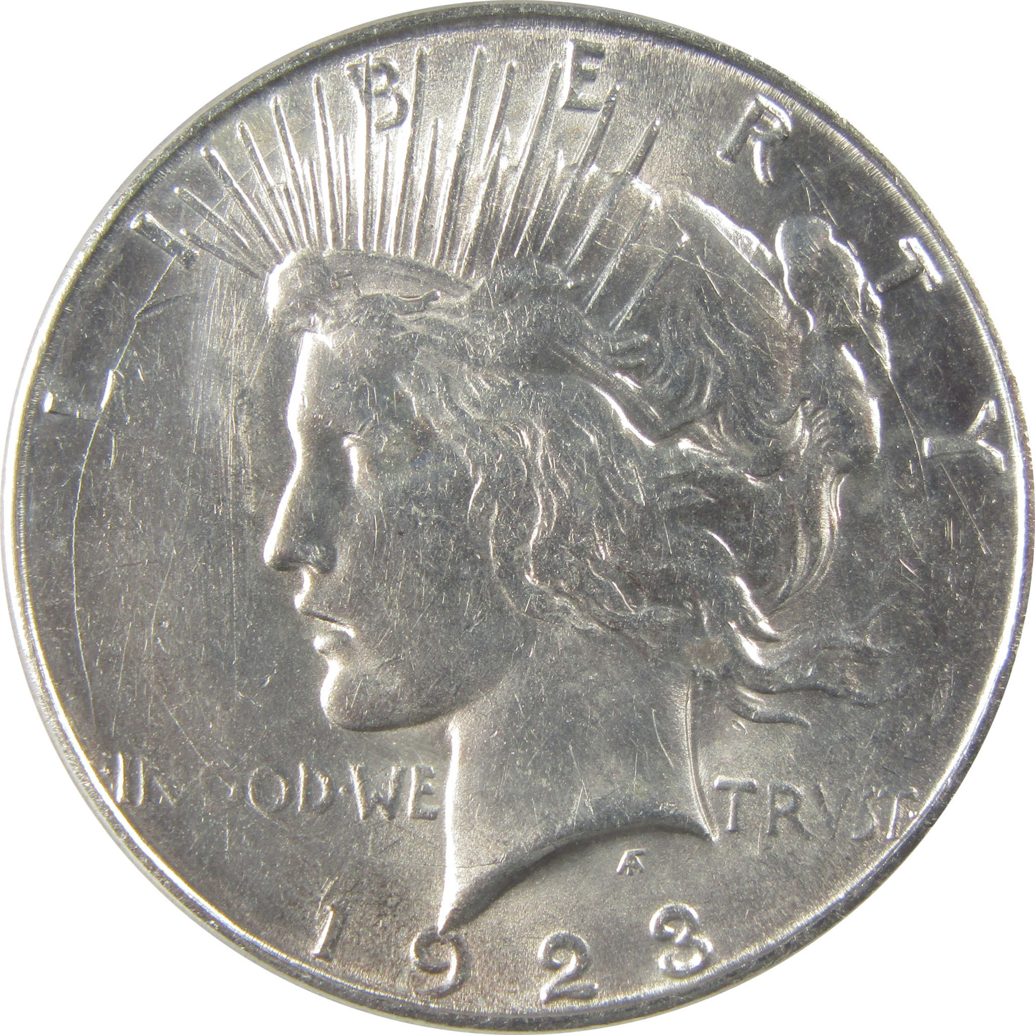 1923 S Peace Dollar AU 58 ANACS Silver $1 Coin SKU:I22224