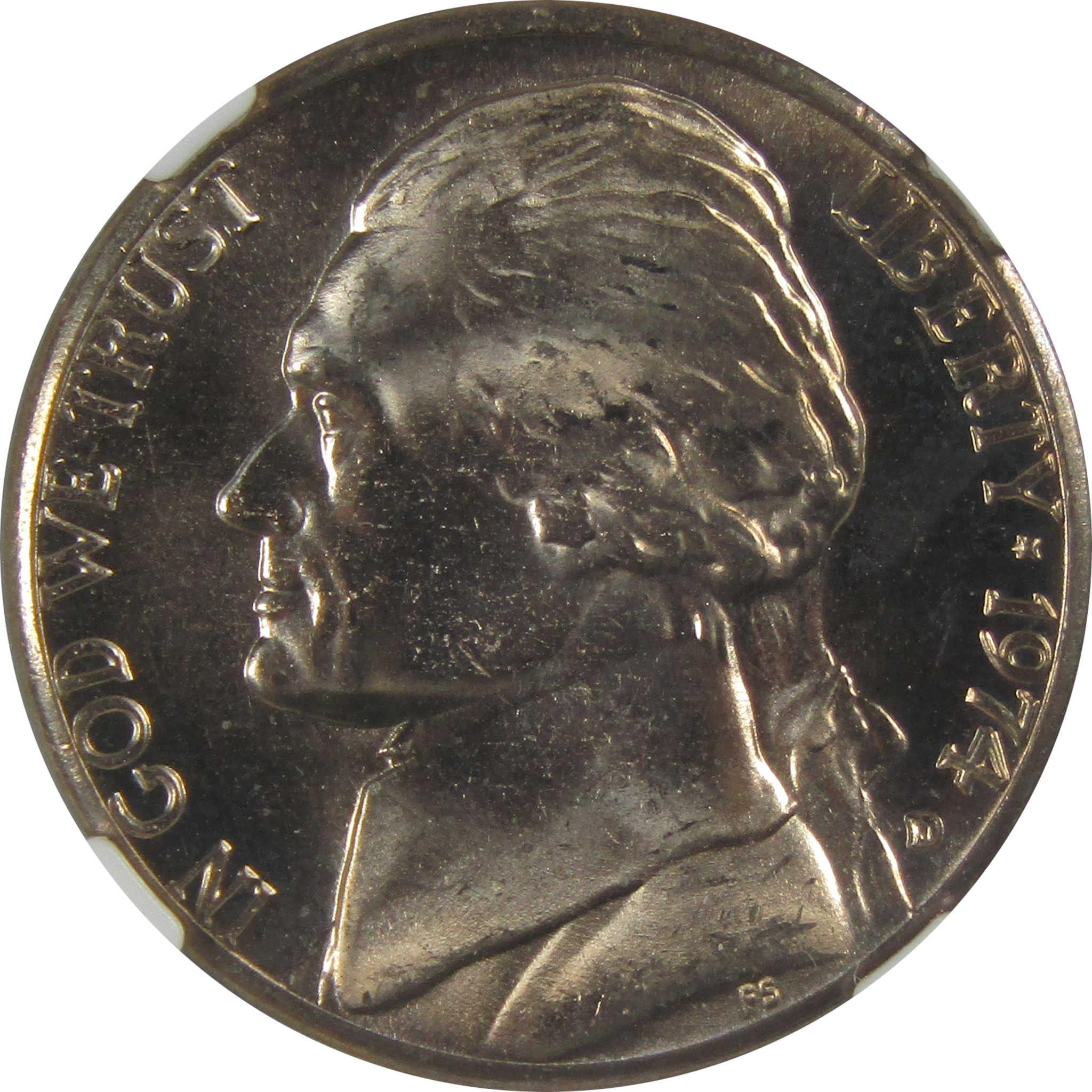1974 D Jefferson Nickel MS 66 NGC Original Bag Fragment SKU:I23492