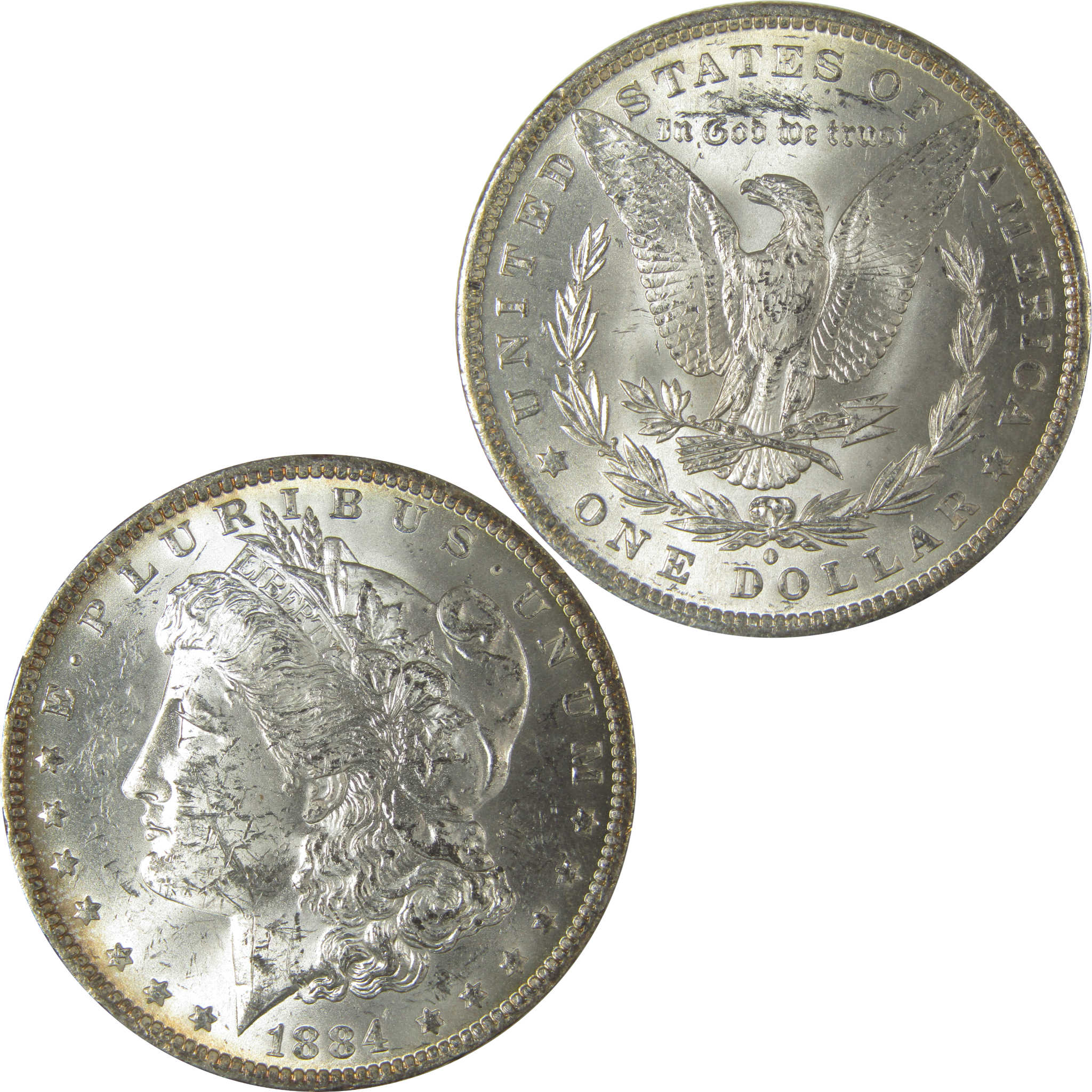 1884 O Morgan Dollar Uncirculated Silver $1 Coin SKU:CPC8946 - Morgan coin - Morgan silver dollar - Morgan silver dollar for sale - Profile Coins & Collectibles