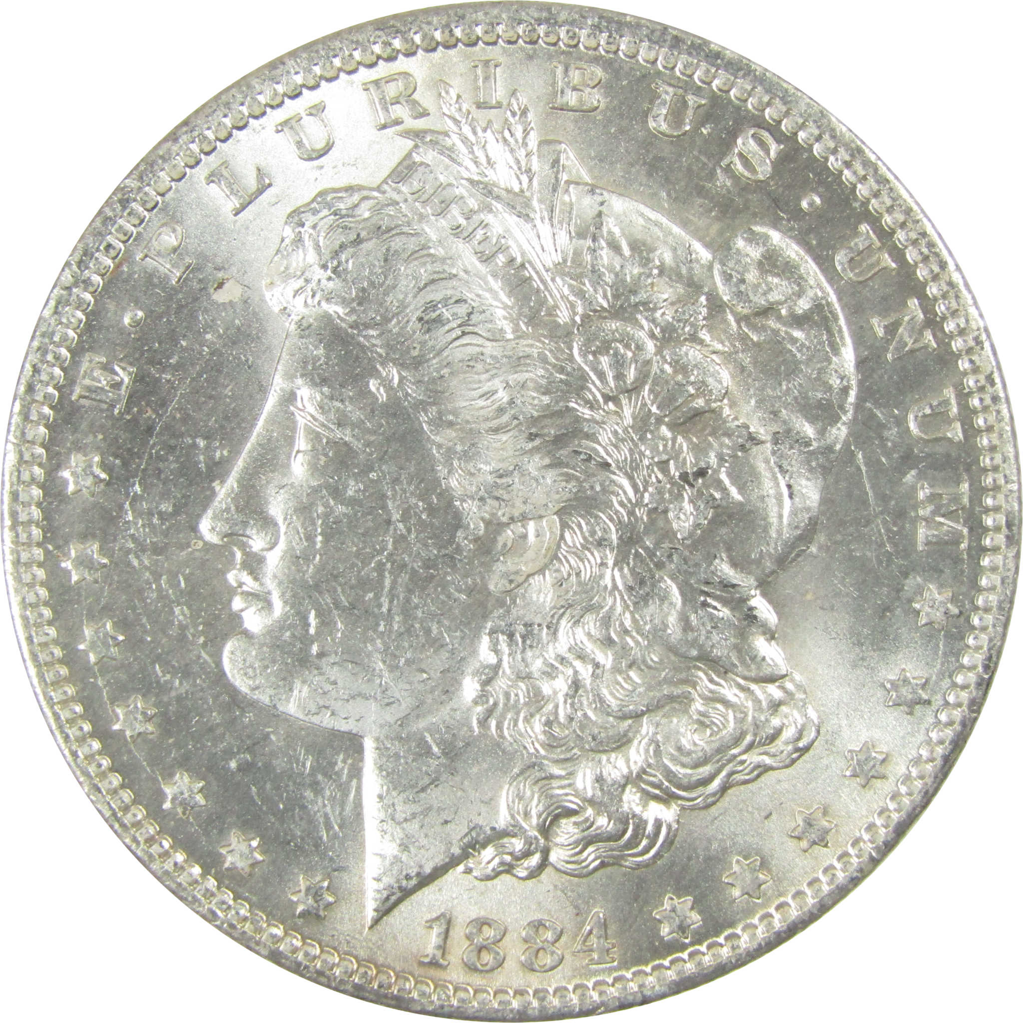 1884 O Morgan Silver Dollar Uncirculated Mint State $1 Coin SKU:I27484