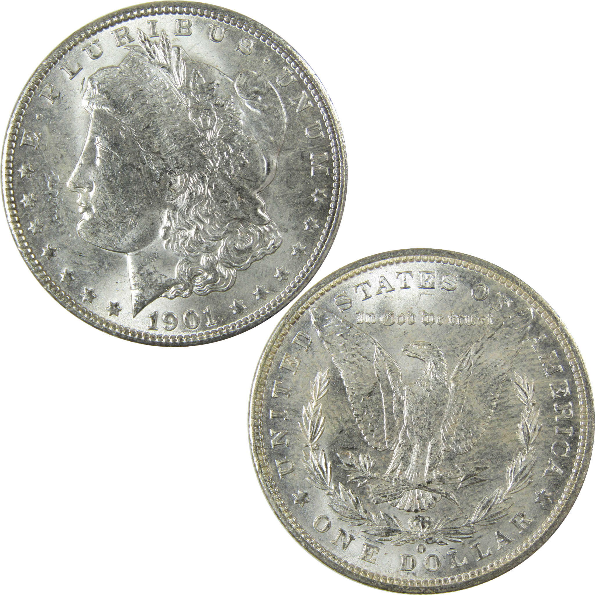 1901 O Morgan Silver Dollar Uncirculated Mint State $1 Coin SKU:I27759