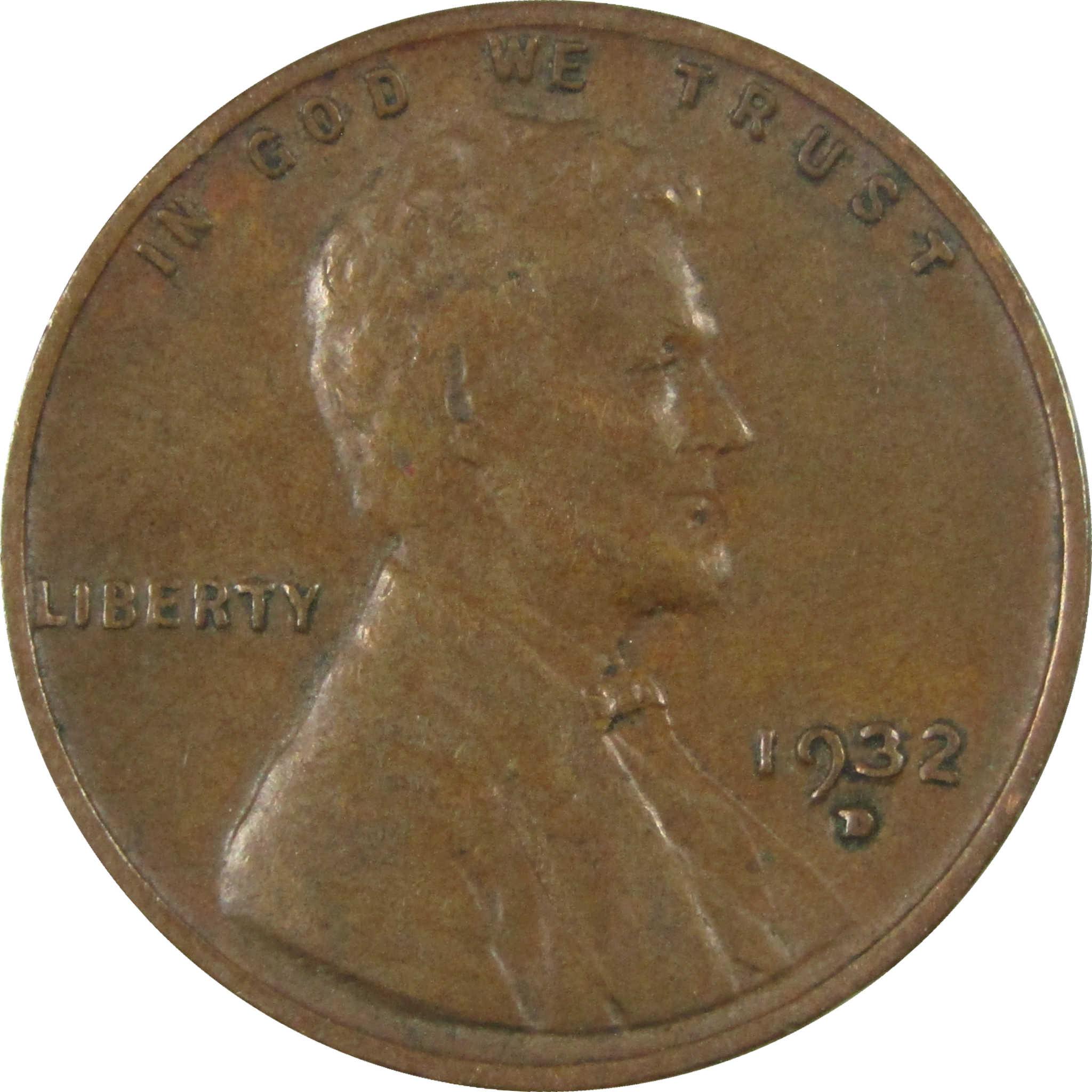 1932 D Lincoln Wheat Cent VF Very Fine Penny 1c Coin SKU:I26778