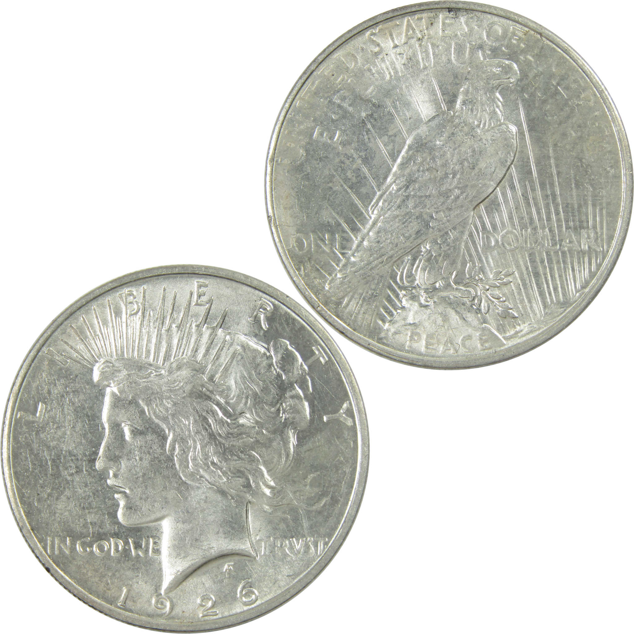 1926 Peace Dollar AU About Uncirculated Silver $1 Coin SKU:I13689