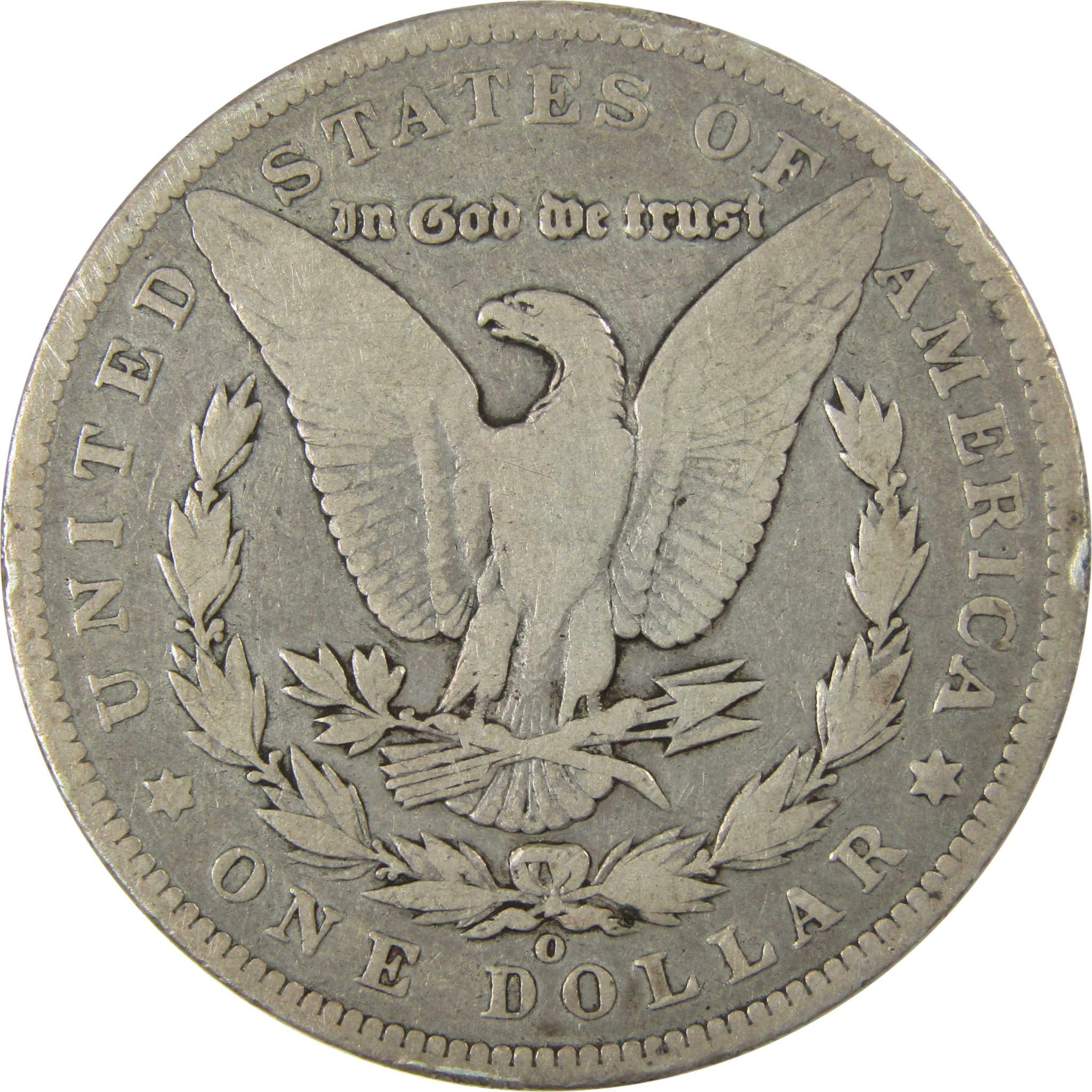 1894 O Morgan Silver Dollar VG Very Good $1 Coin SKU:I25365 - Morgan coin - Morgan silver dollar - Morgan silver dollar for sale - Profile Coins & Collectibles