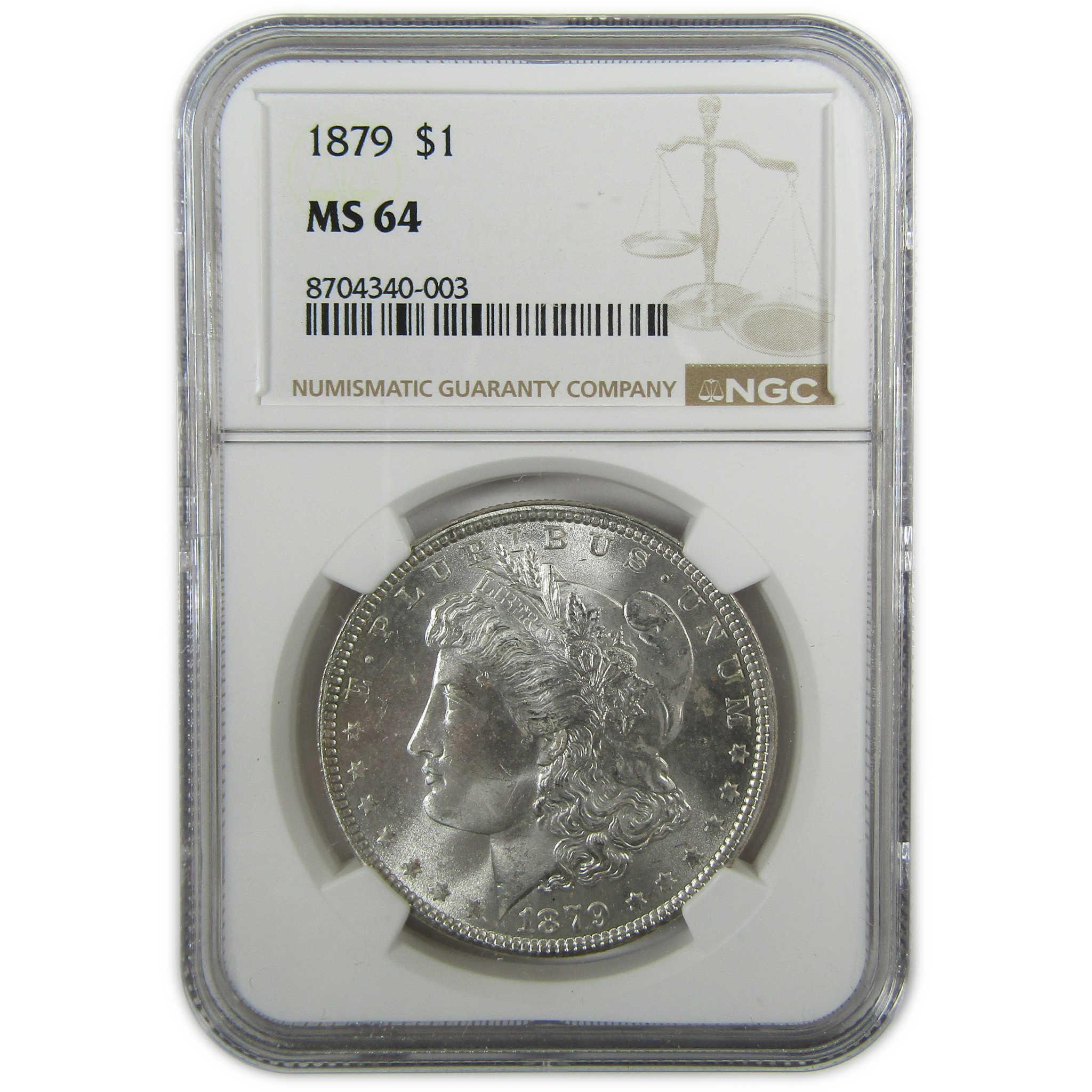 1879 Morgan Silver Dollar MS 64 NGC Uncirculated $1 Coin SKU:I27533 - Morgan coin - Morgan silver dollar - Morgan silver dollar for sale - Profile Coins & Collectibles